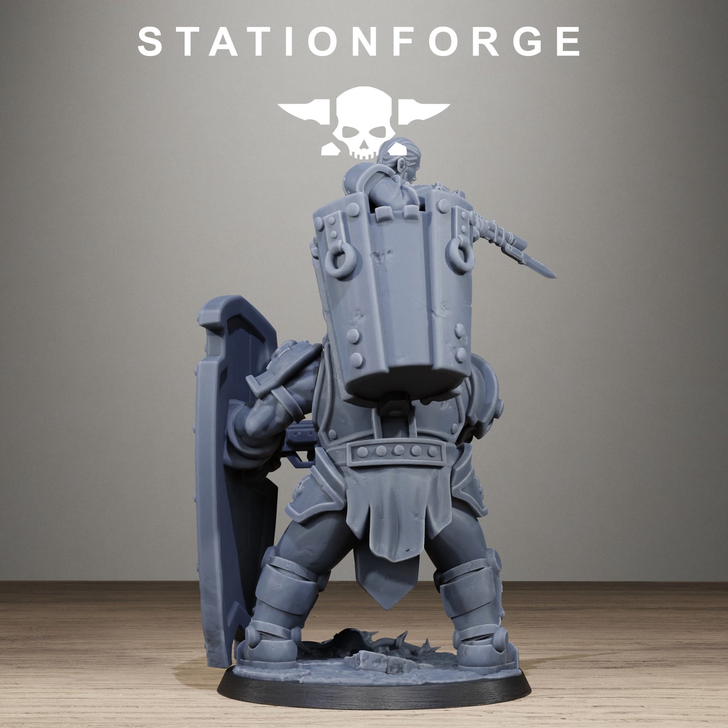 3D Printed Royal Guard Shield Bearer by StationForge Miniatures