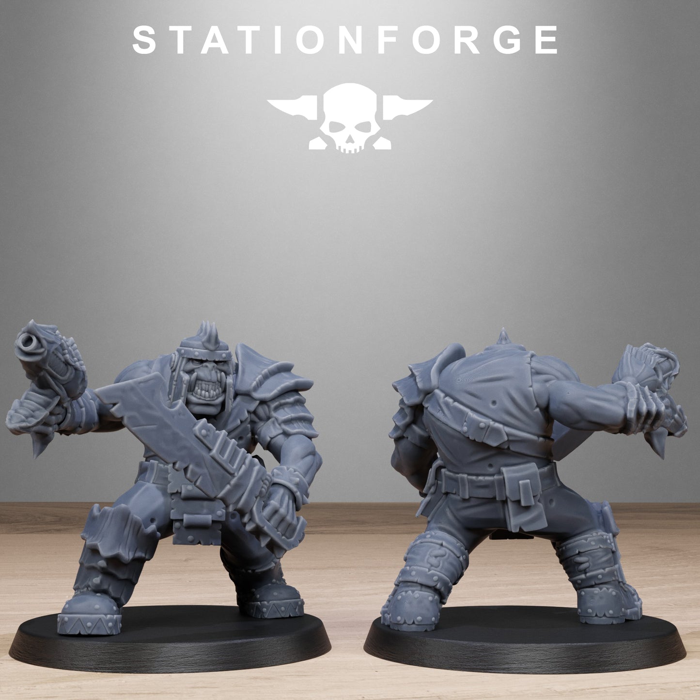 3D Printed Orkaz Biotech Looters by StationForge Miniatures