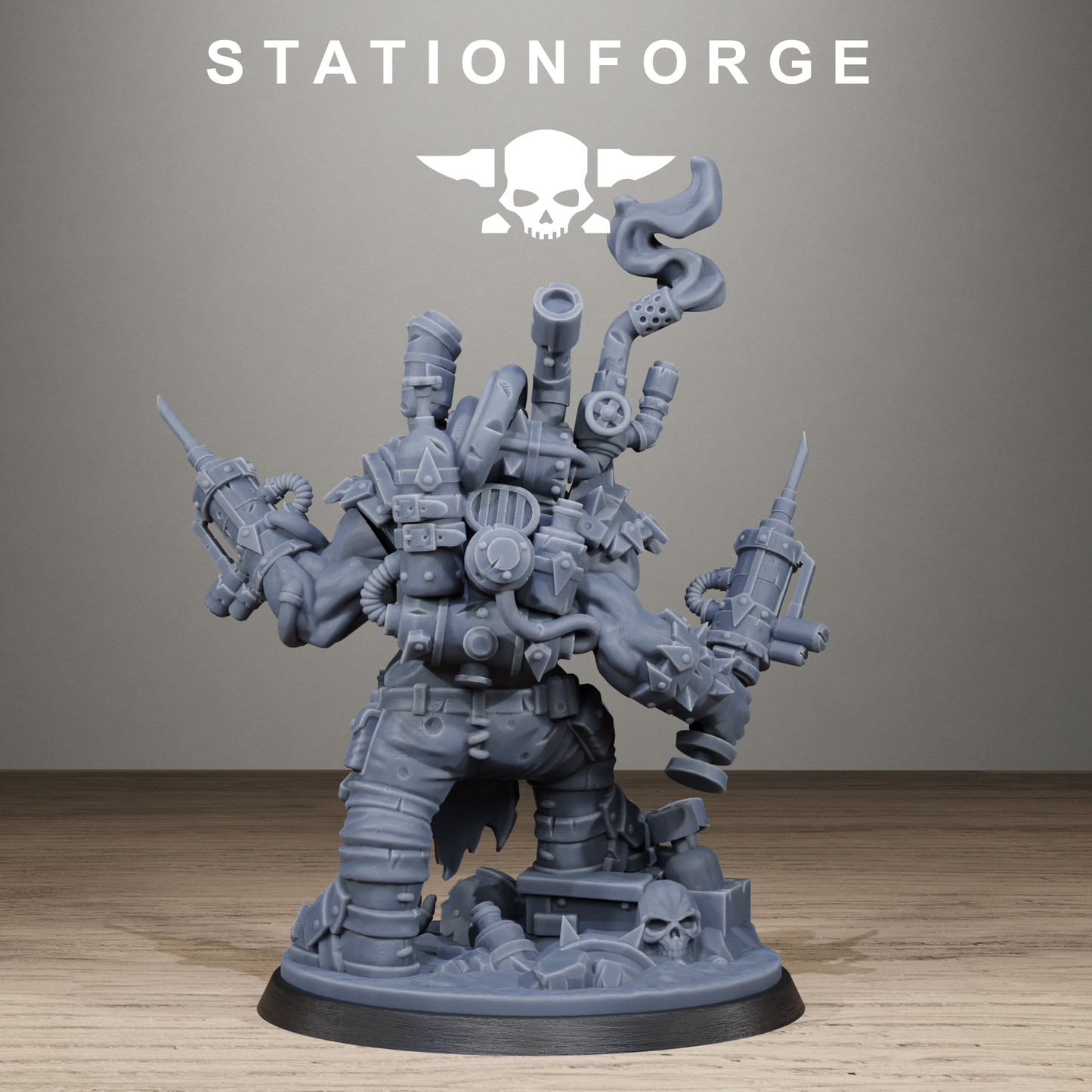 3D Printed Orkaz Mad Scientist by StationForge Miniatures
