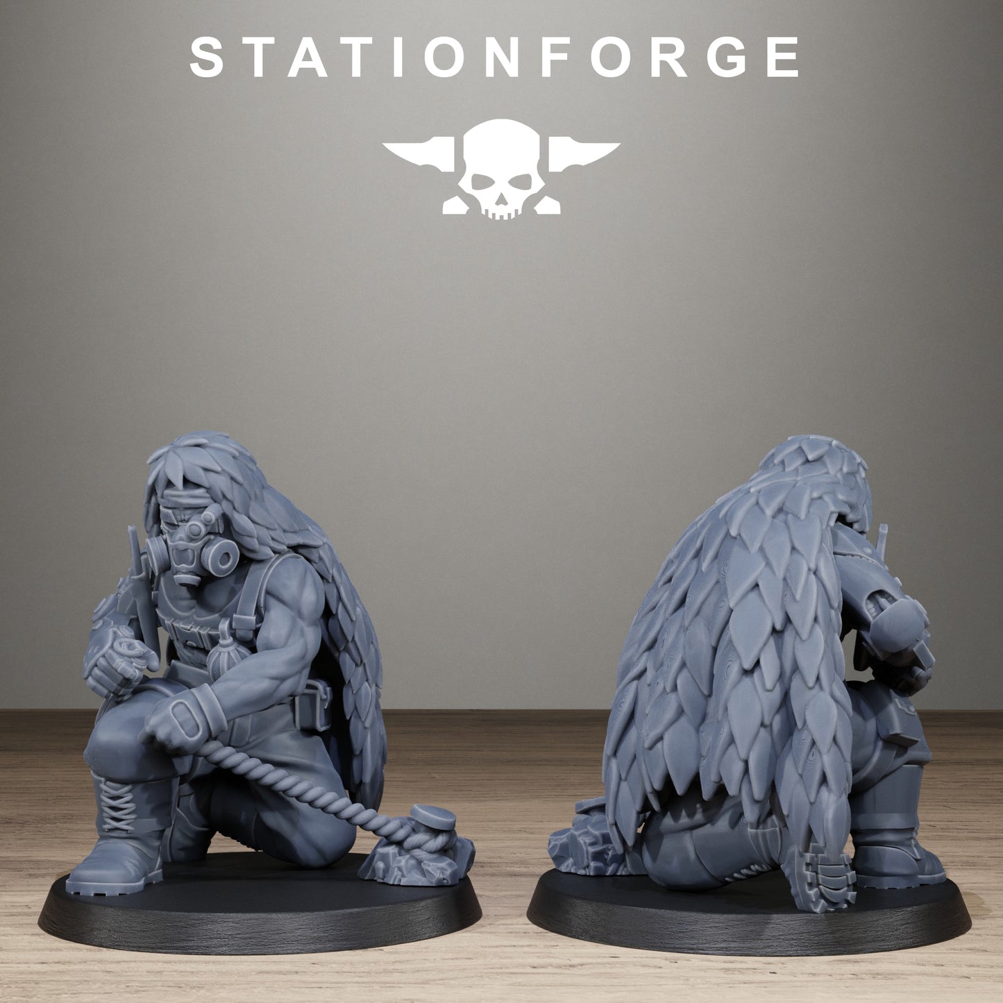 3D Printed GrimGuard Jungle Snipers by StationForge Miniatures