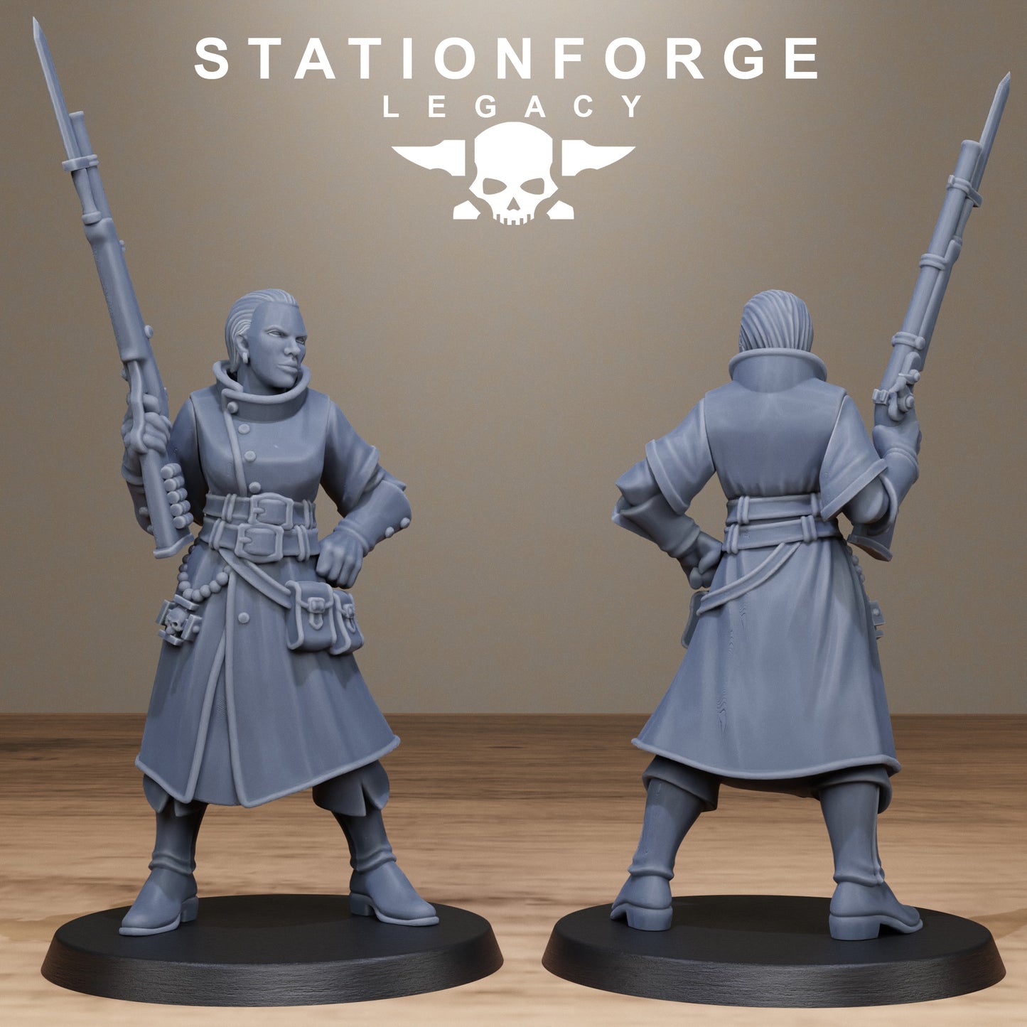 3D Printed Thorncrest Hunter Sisters by StationForge Miniatures