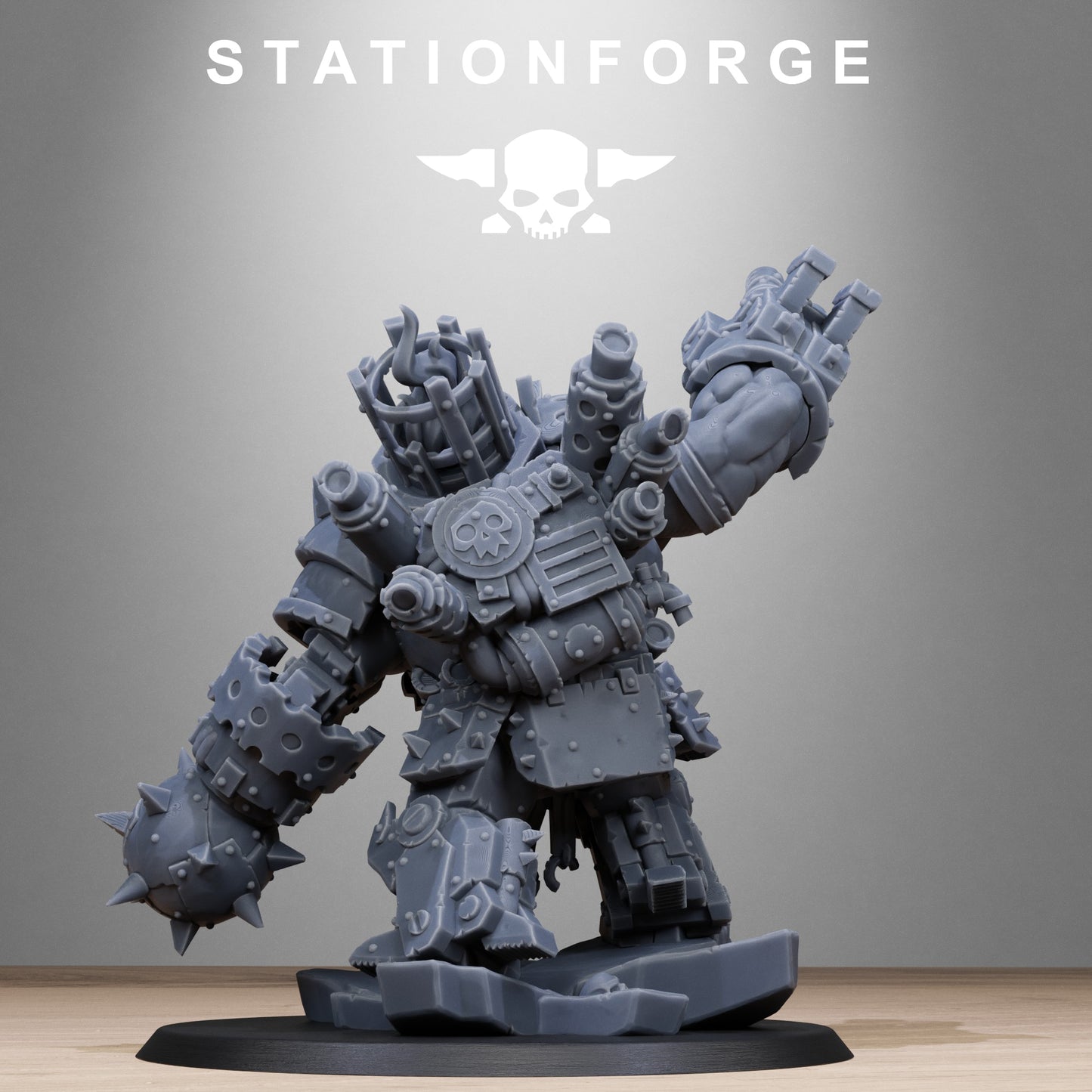 3D Printed Orkaz Metjaw Boss by StationForge Miniatures