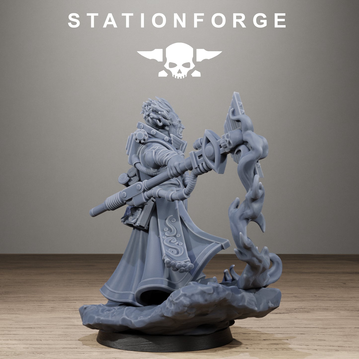 3D Printed GrimCorp Seer by StationForge Miniatures