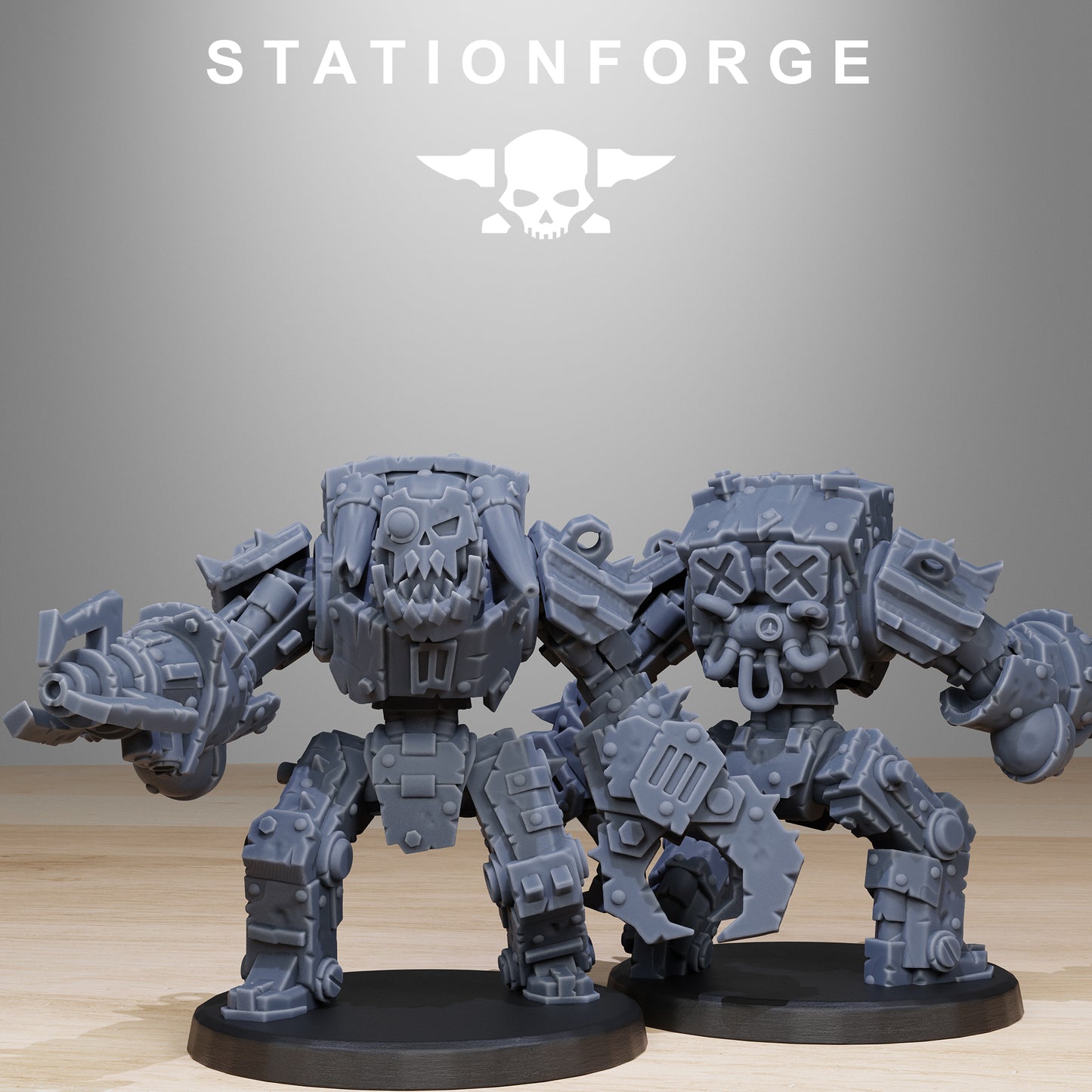 3D Printed Orkaz Bot Infantry by StationForge Miniatures (Copy)