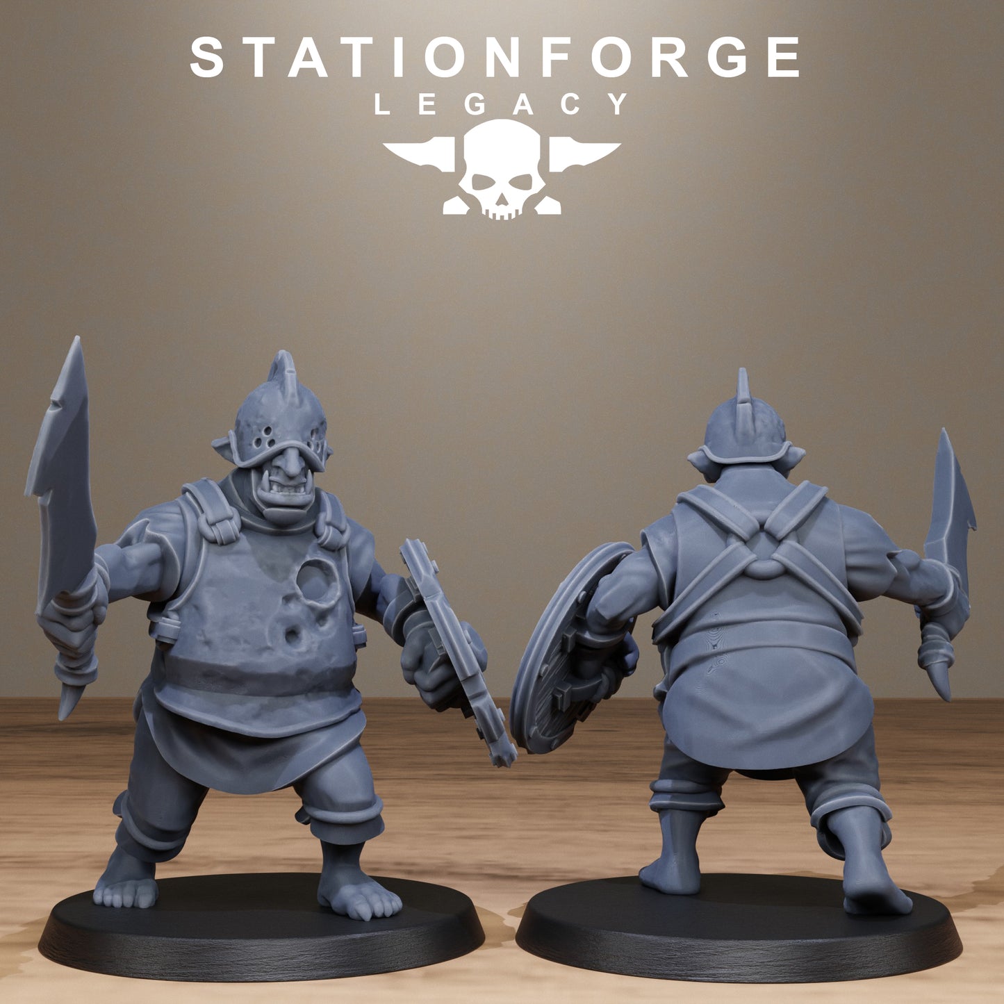3D Printed Chaosvale Hobgoblins by StationForge Legacy Miniatures
