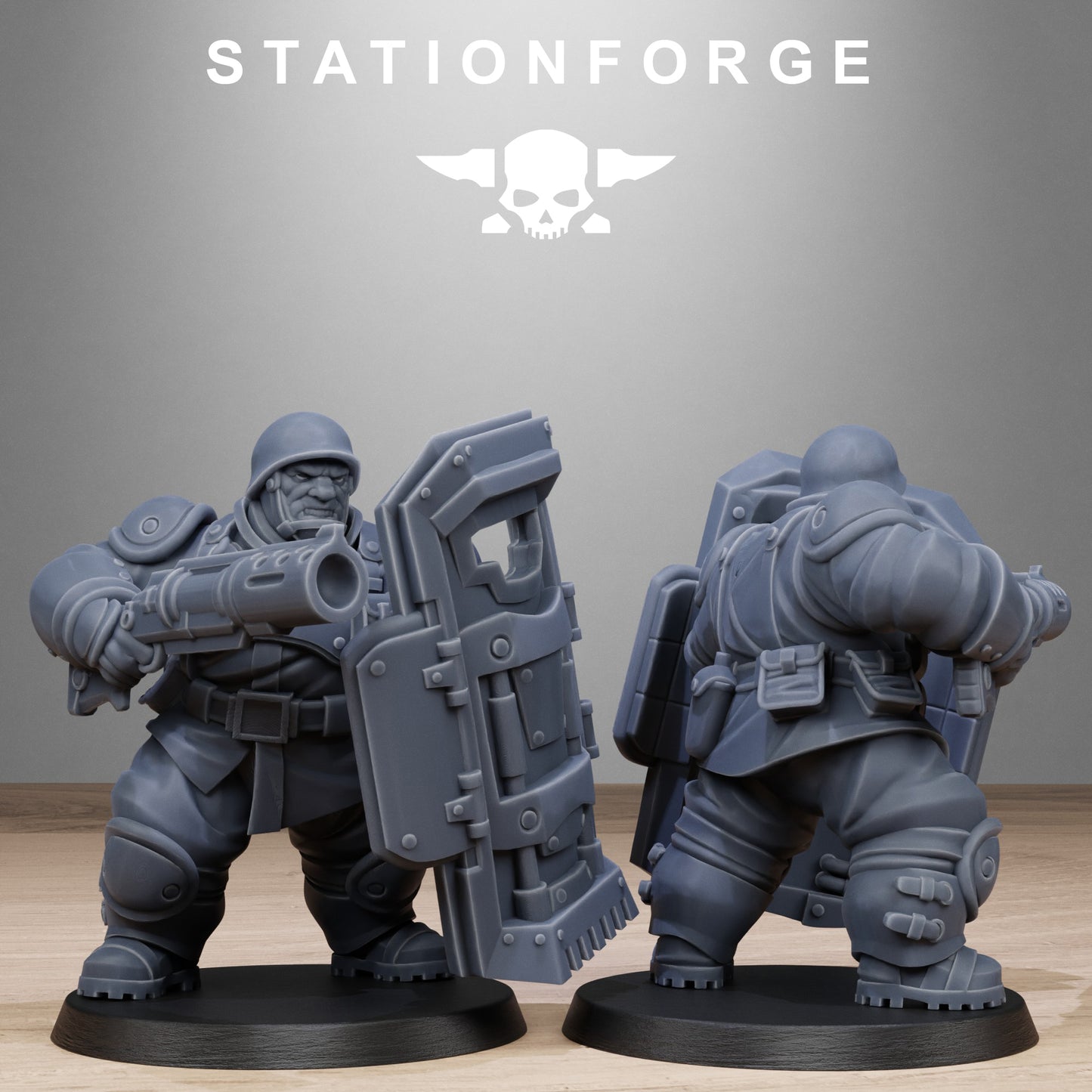3D Printed FreeGuard Armored Mutants by StationForge Miniatures