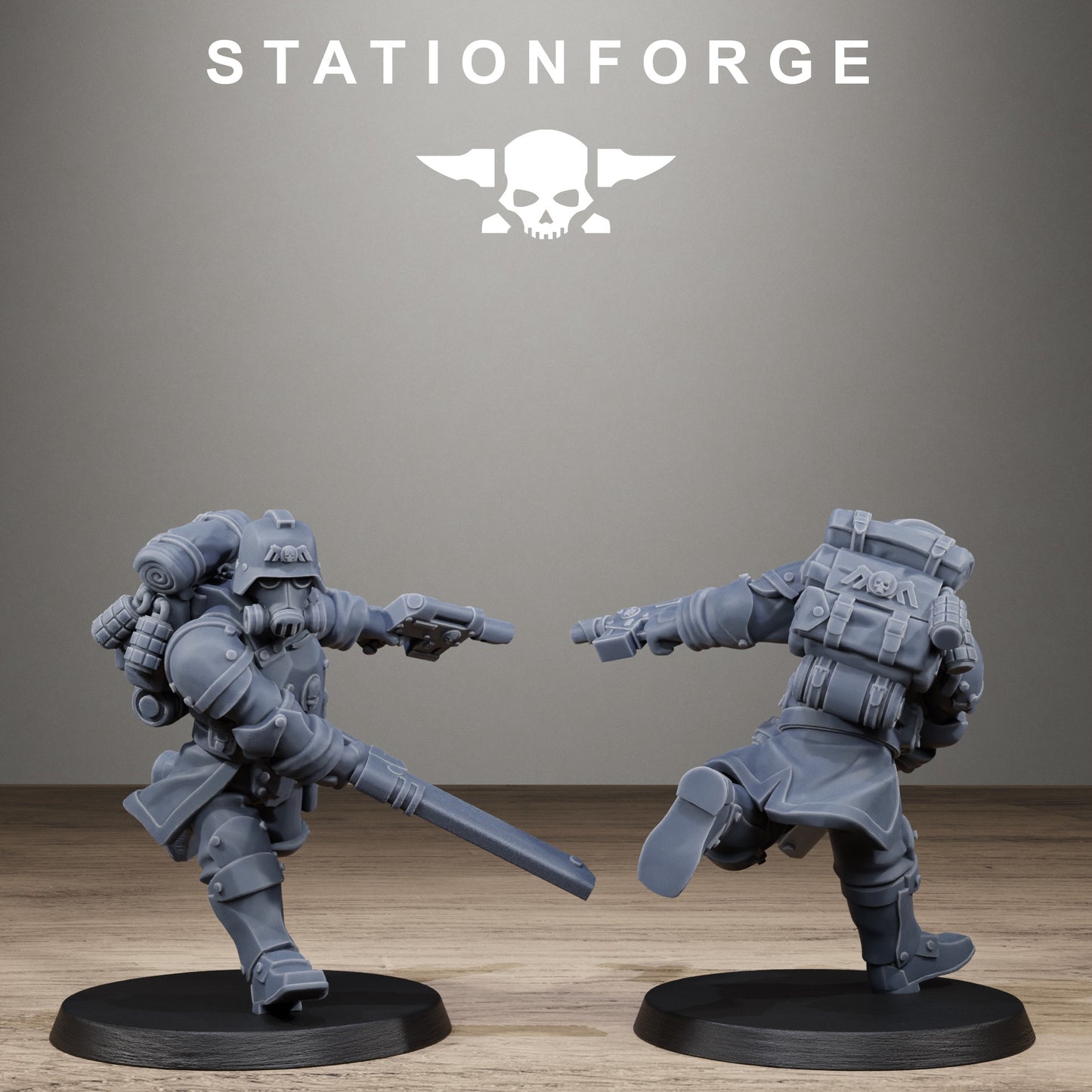3D Printed GrimGuard Steelclads by StationForge Miniatures