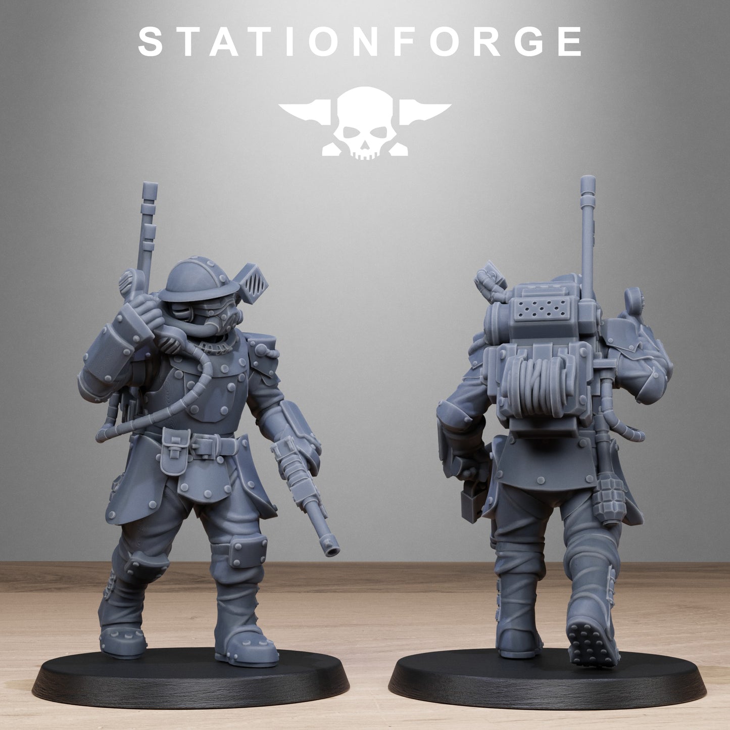 3D Printed GrimGuard Bastioners by StationForge Miniatures