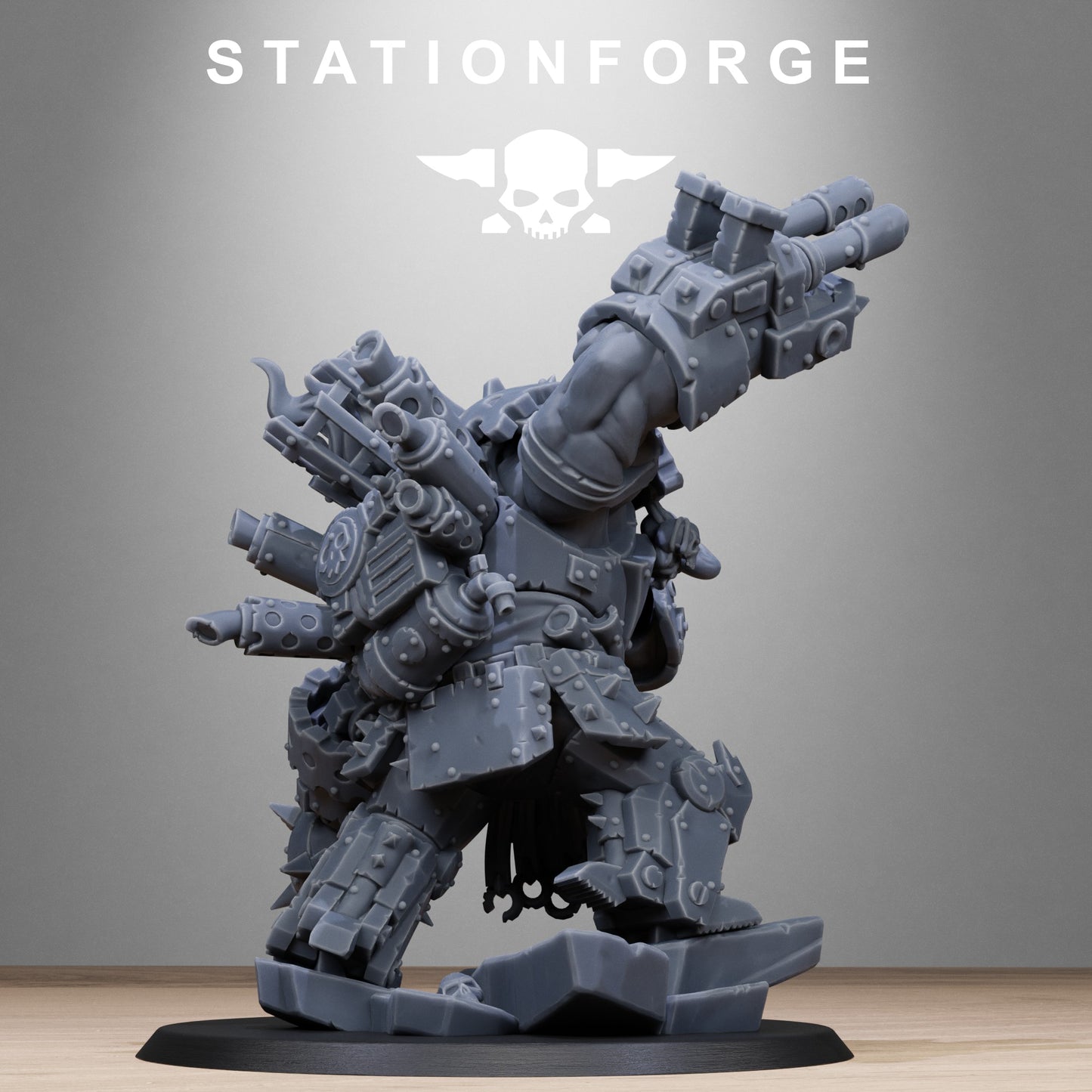 3D Printed Orkaz Metjaw Boss by StationForge Miniatures