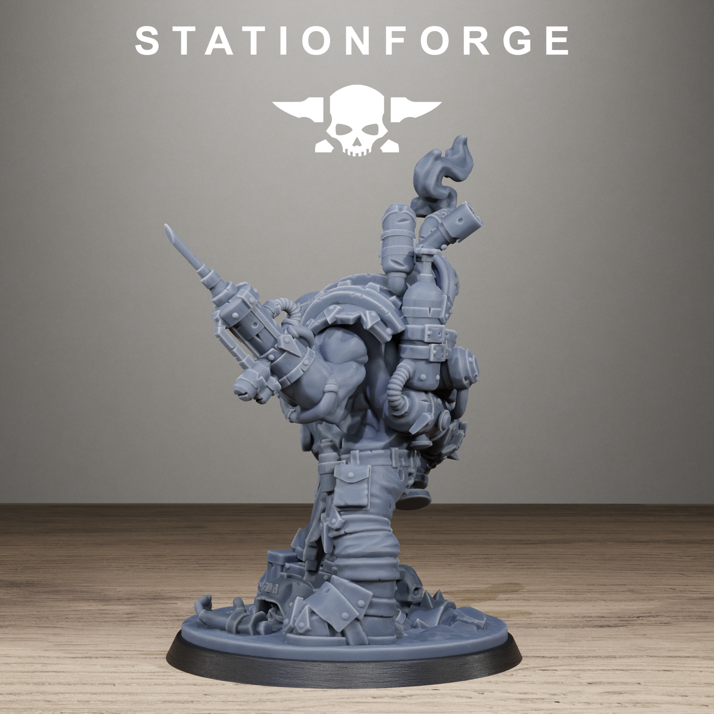 3D Printed Orkaz Mad Scientist by StationForge Miniatures