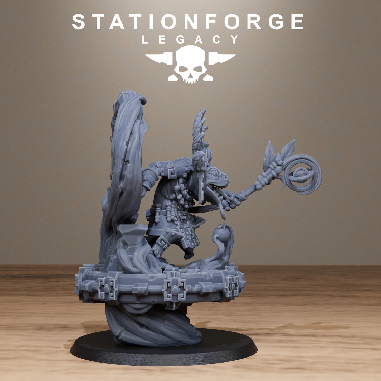 3D Printed Bogkin Swamp Shaman by StationForge Miniatures