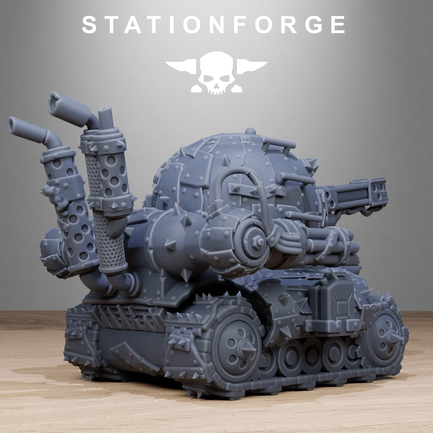 3D Printed Orkaz Mini Tank by StationForge Miniatures