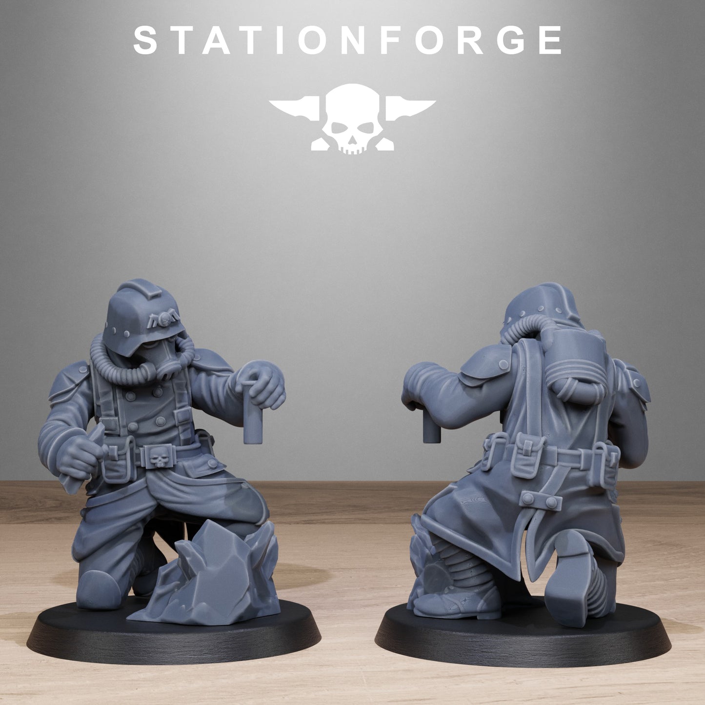 3D Printed Grimguard Radioactive Mutants by StationForge Miniatures