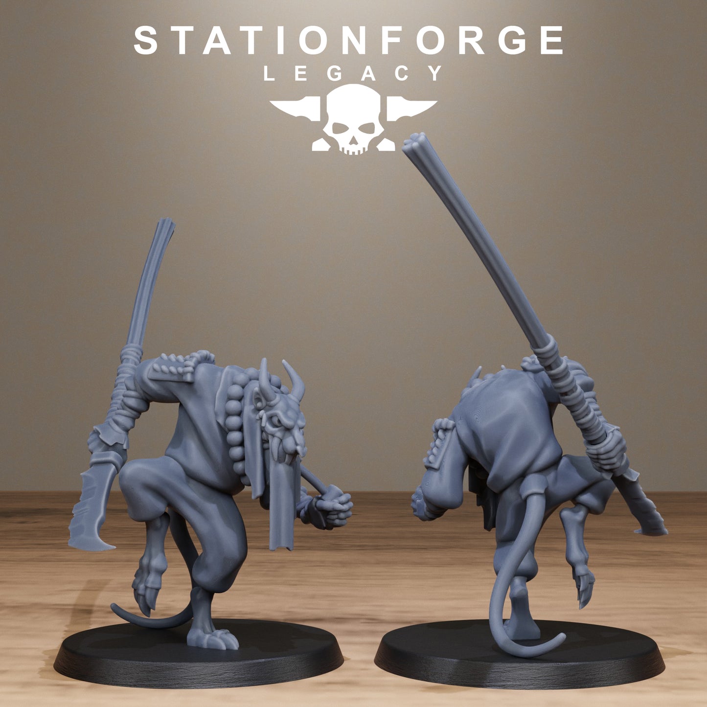 3D Printed Rotfang Monks by Stationforge Legacy Miniatures