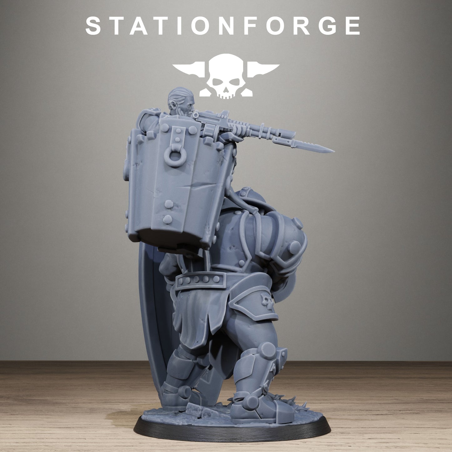 3D Printed Royal Guard Shield Bearer by StationForge Miniatures