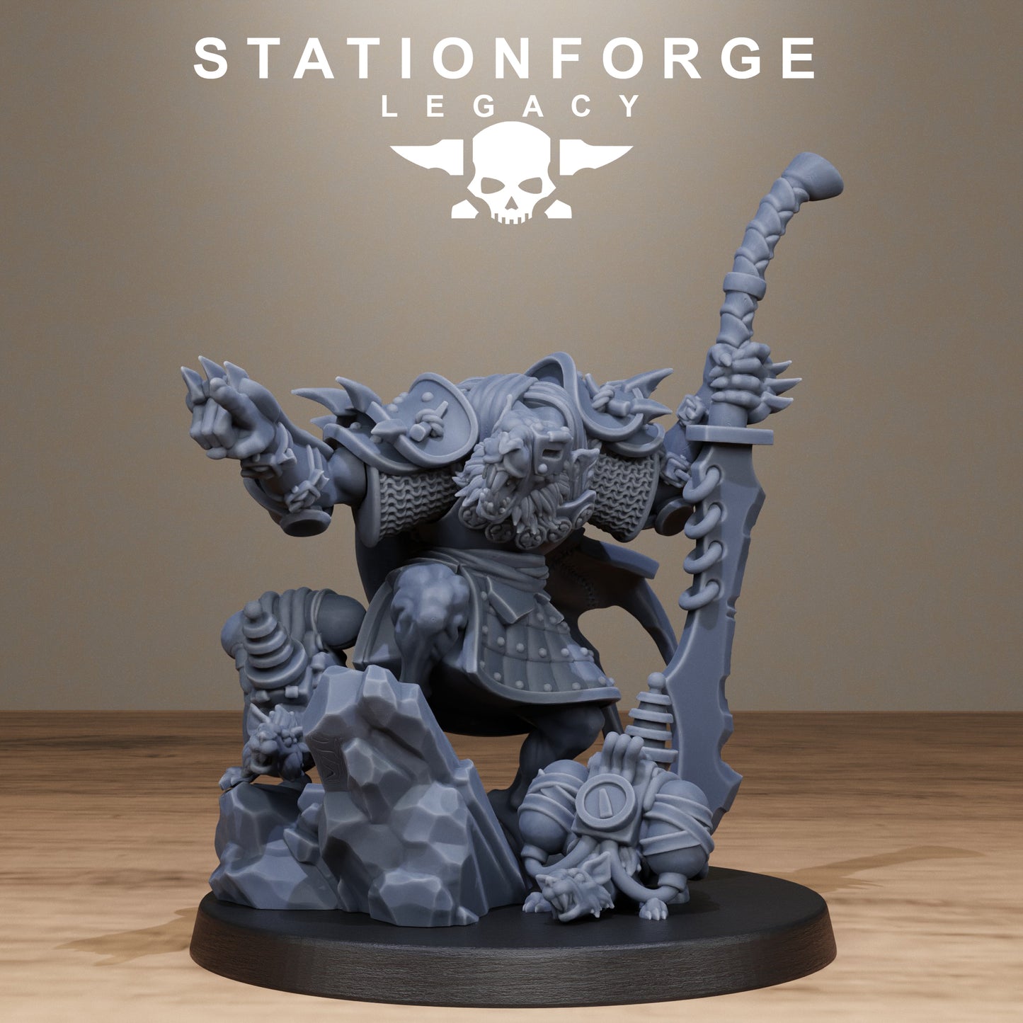 3D Printed Rotfang Master by StationForge Legacy Miniatures