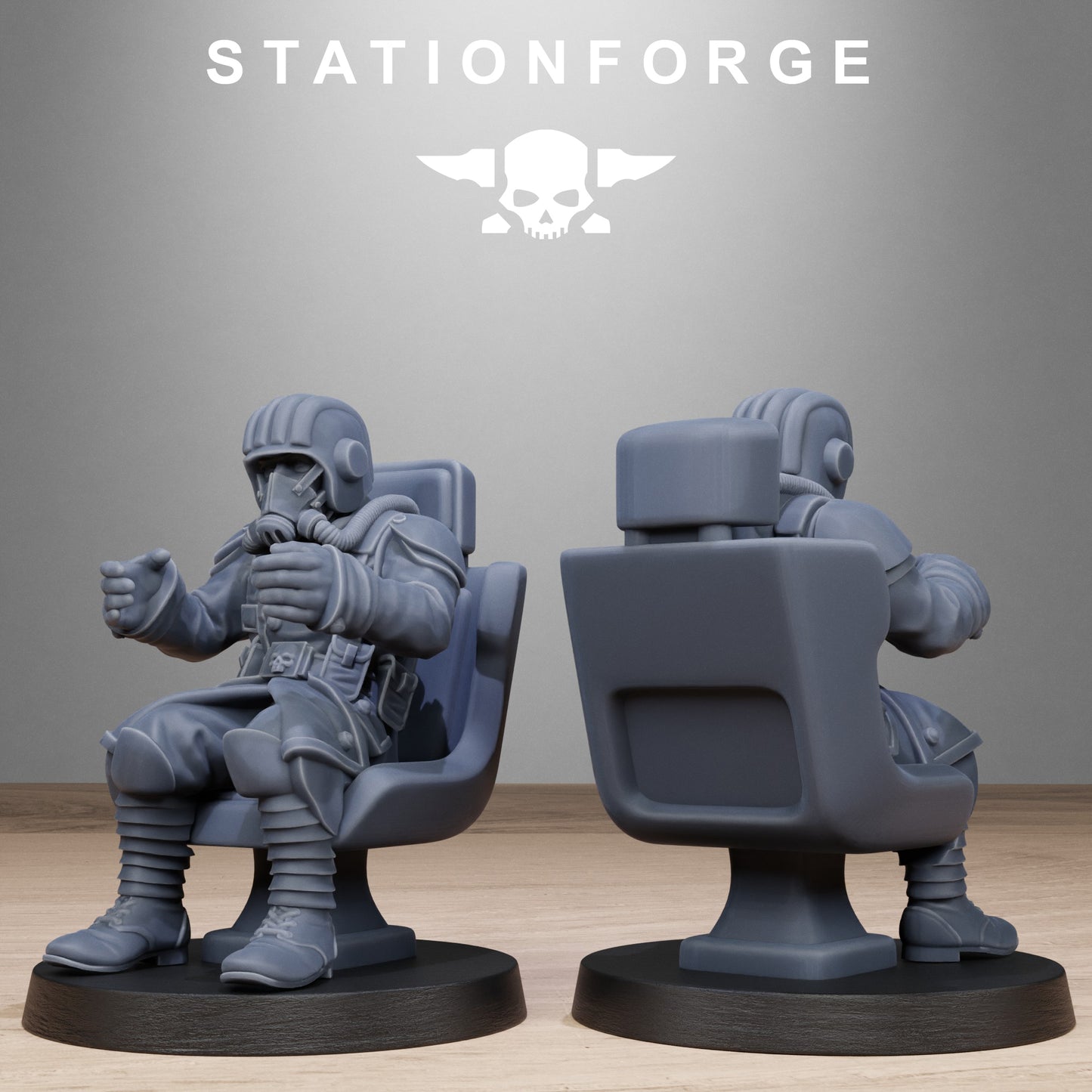 3D Printed Pilot Commanders by Stationforge Miniatures