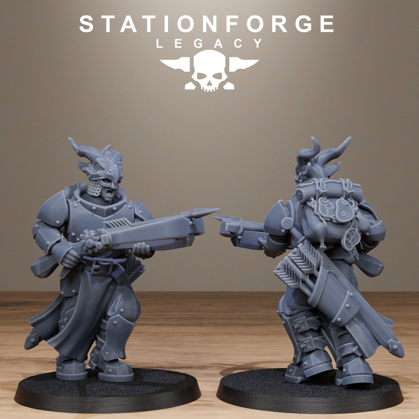 3D Printed Solaris Dragon Squad by StationForge Miniatures