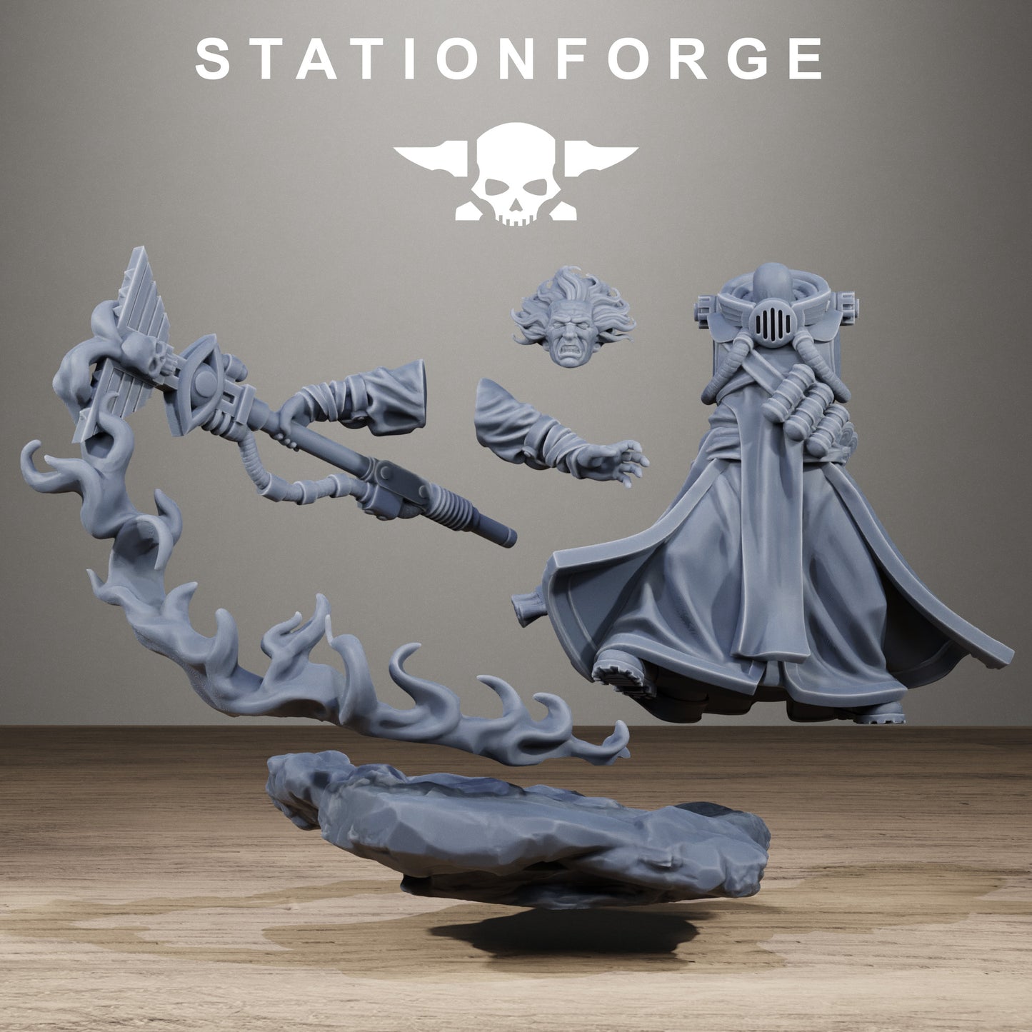 3D Printed GrimCorp Seer by StationForge Miniatures