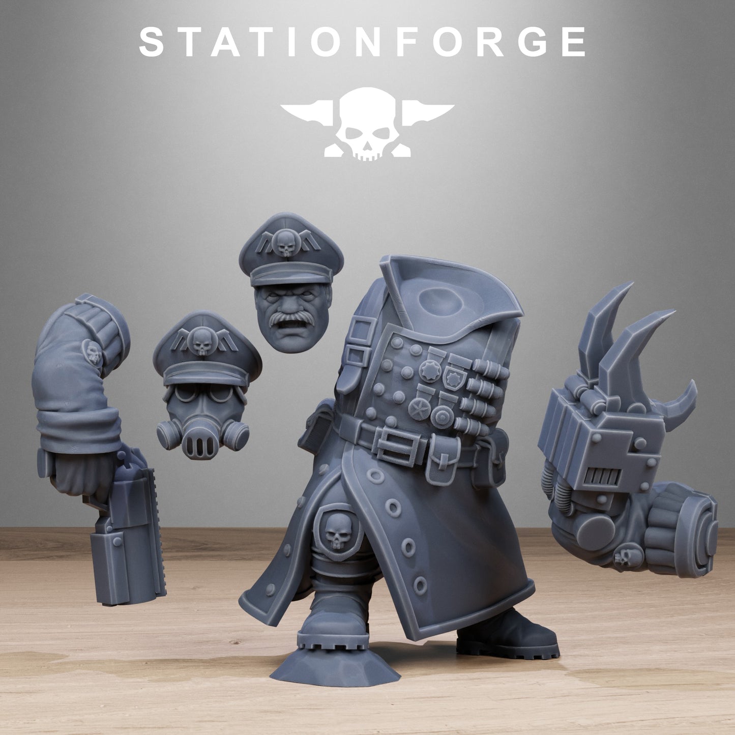 3D Printed FreeGuard Mutant Officer by StationForge Miniatures