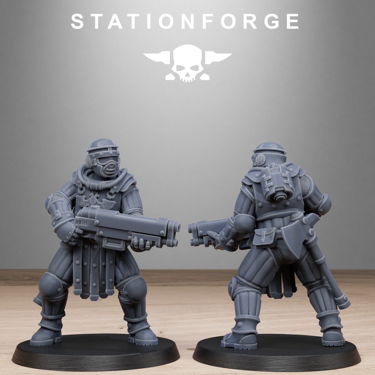 3D Printed GrimCorp Voidliners by StationForge Miniatures