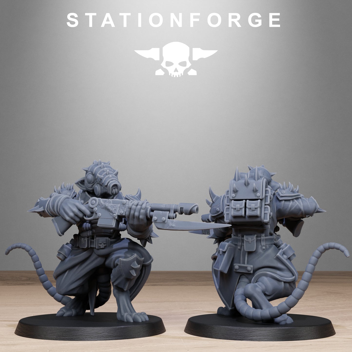 3D Printed Corrupted Guard Raticus by StationForge Miniatures