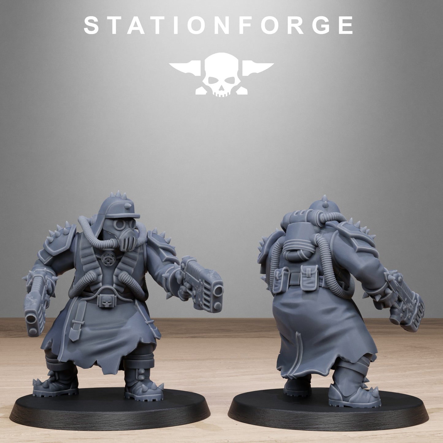 3D Printed Corrupted Guard Filthcrew Mutants by StationForge Miniatures