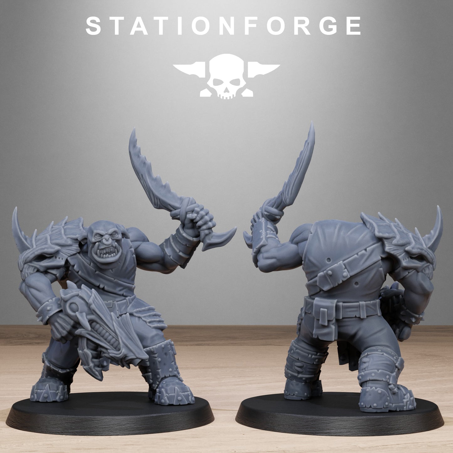 3D Printed Orkaz Biotech Looters by StationForge Miniatures