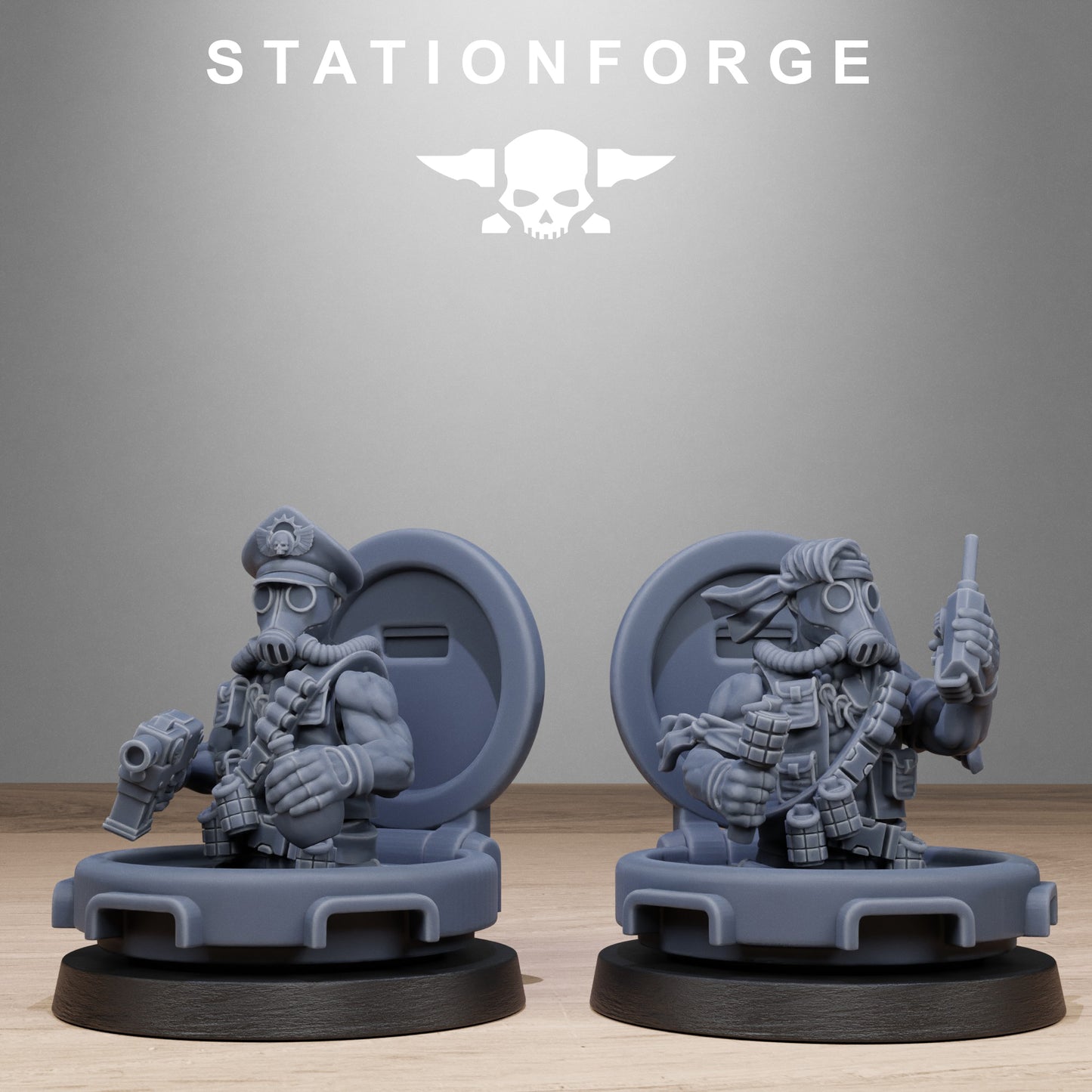 3D Printed Tank Commanders by Stationforge Miniatures