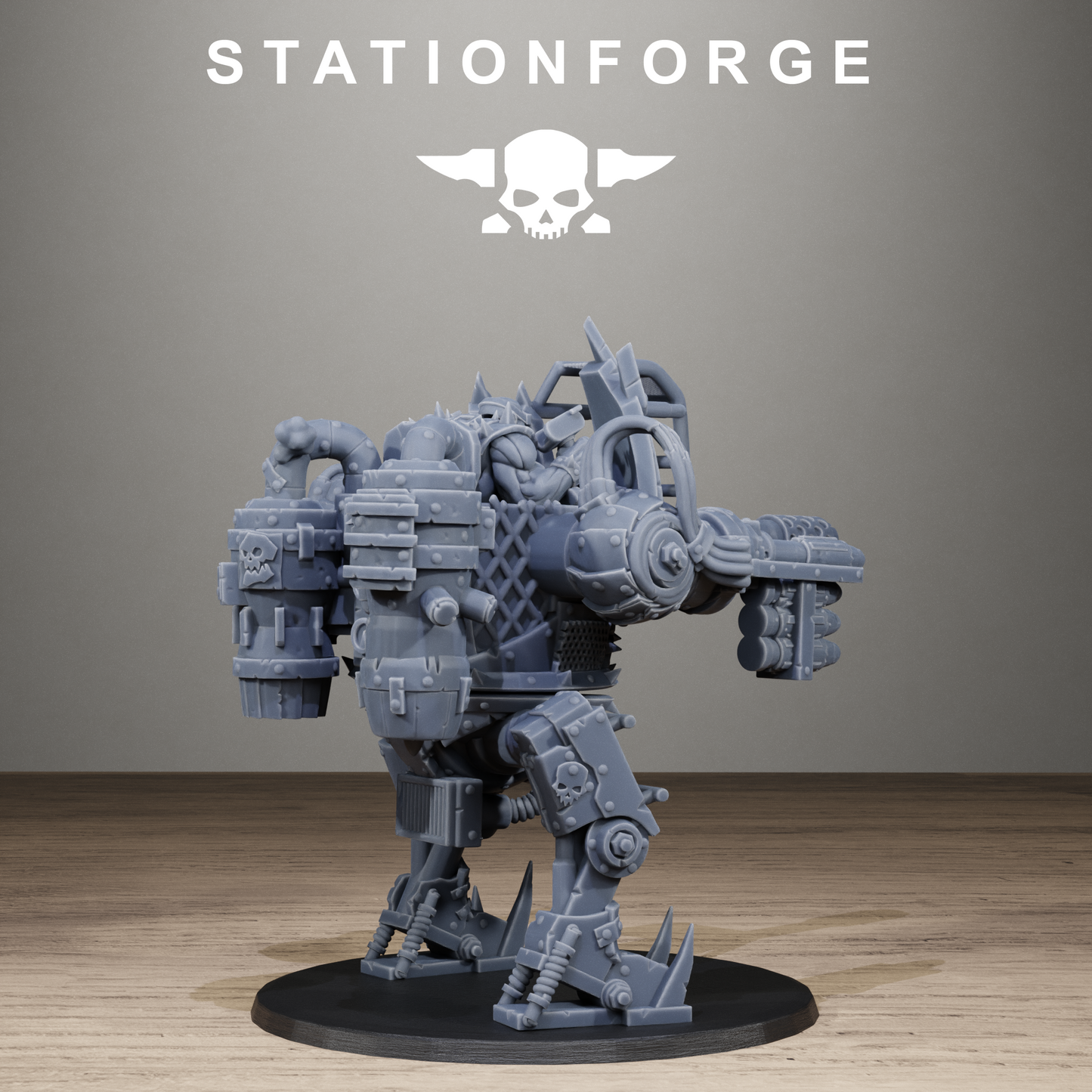 3D Printed Orkaz Chicken Walker by StationForge Miniatures