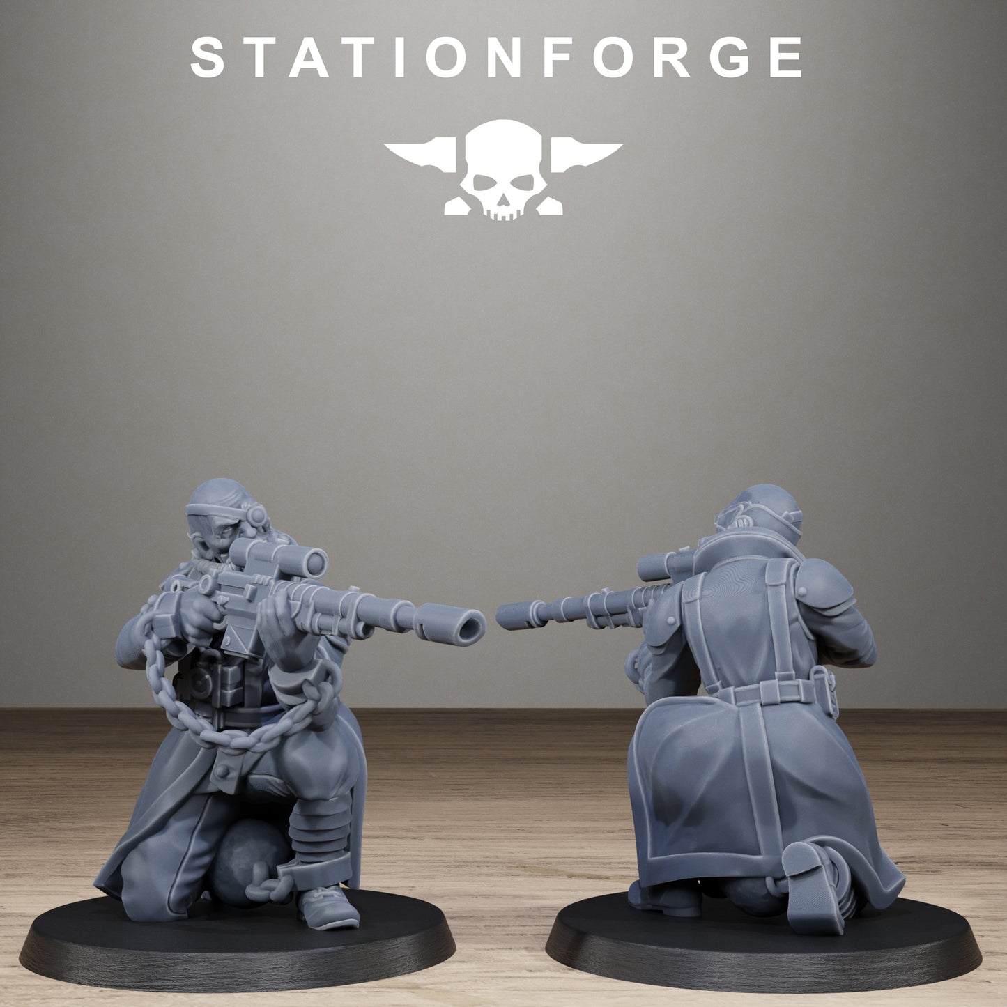 3D Printed GrimGuard Prisoners by StationForge Miniatures