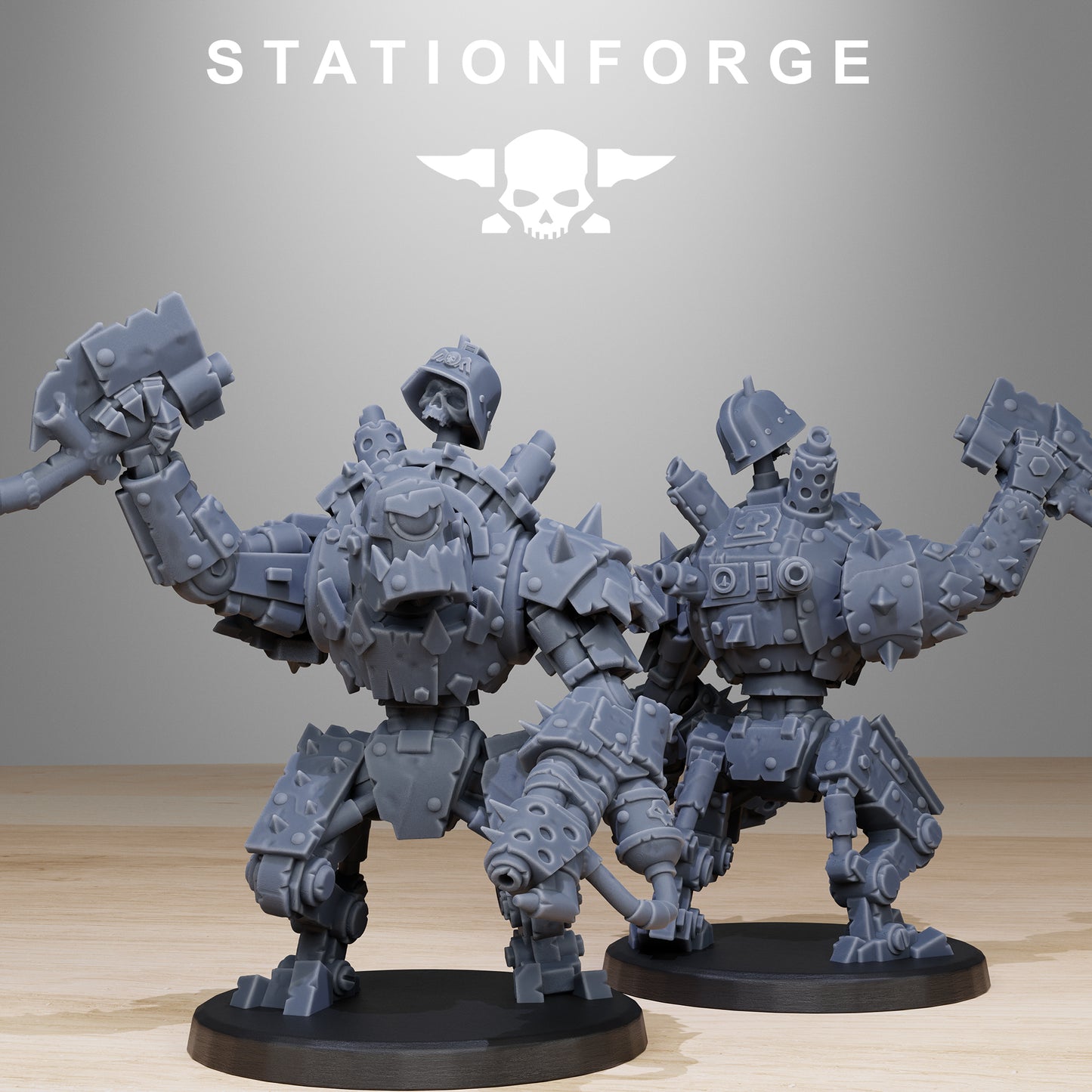 3D Printed Orkaz Bot Infantry by StationForge Miniatures (Copy)