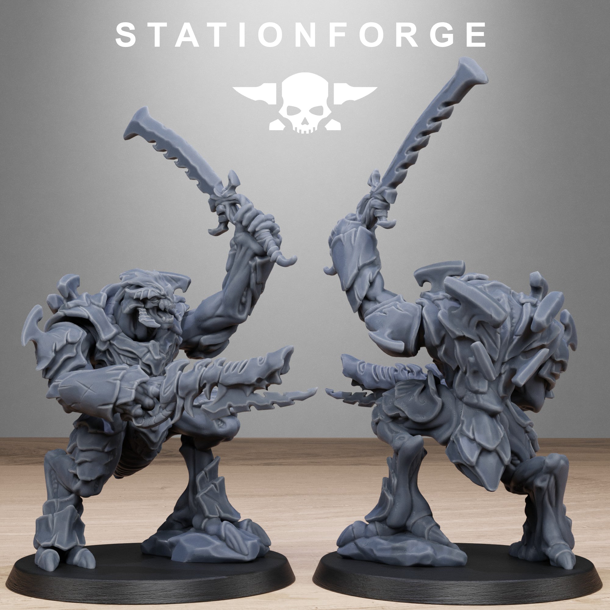 3D Printed Xenarid Warriors x10 by StationForge Miniatures – Last