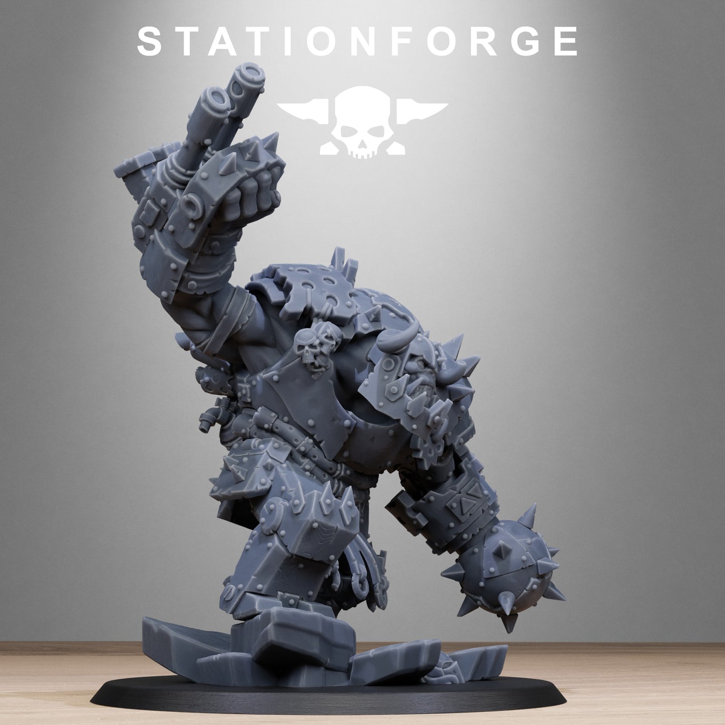 3D Printed Orkaz Metjaw Boss by StationForge Miniatures