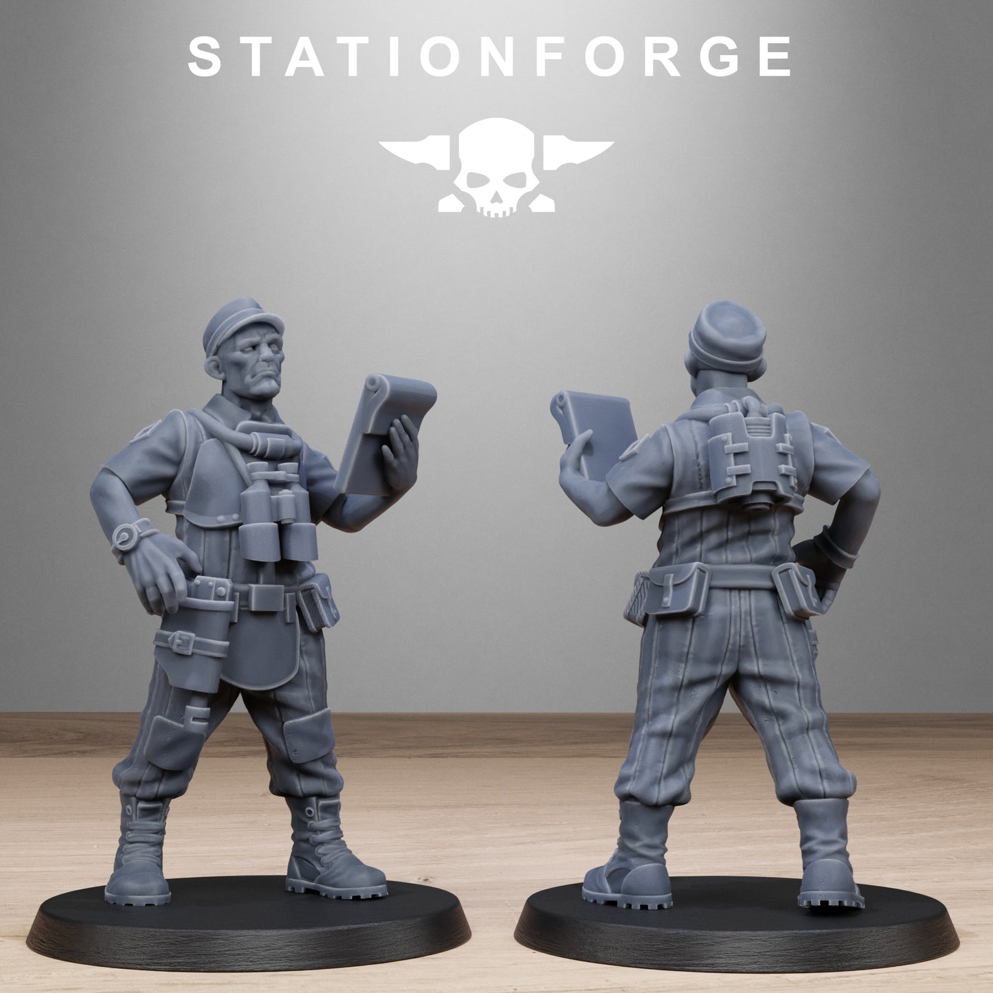 3D Printed GrimCorp Scrap Operatives by StationForge Miniatures