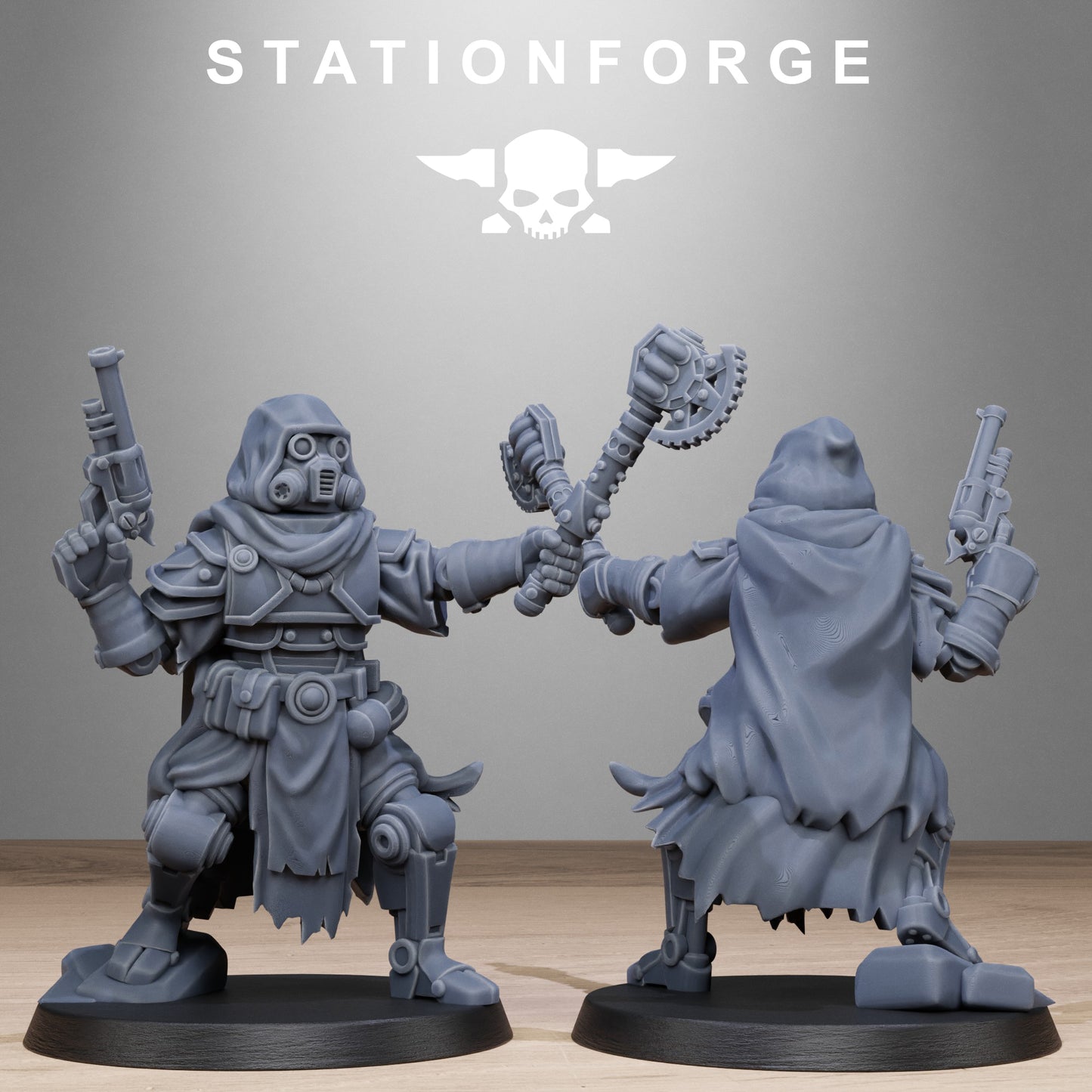 3D Printed Scavenger Tech Magicians x10 by StationForge Miniatures
