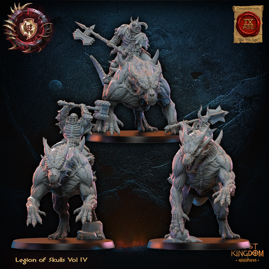 3D Printed Skull Chosen Knights x3 by Lost Kingdom Miniatures