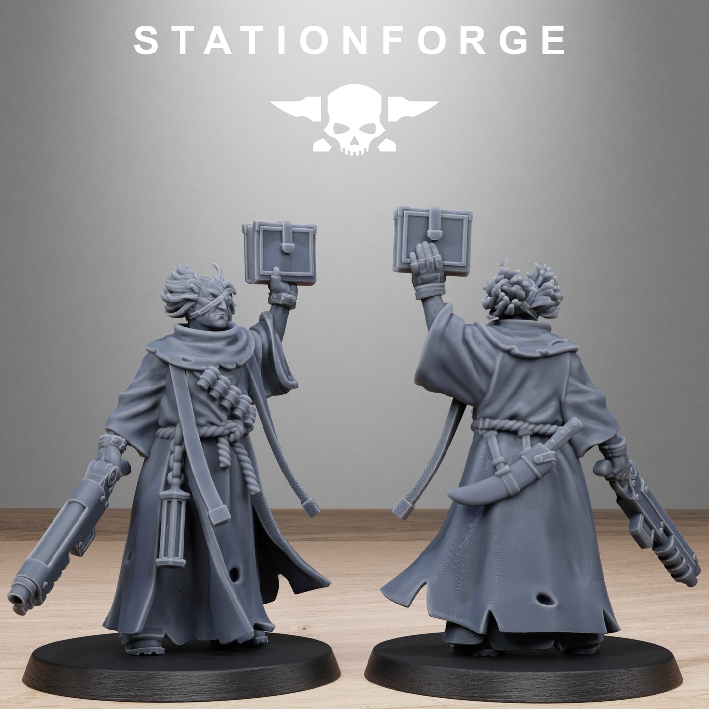3D Printed GrimCorp Firers by StationForge Miniatures