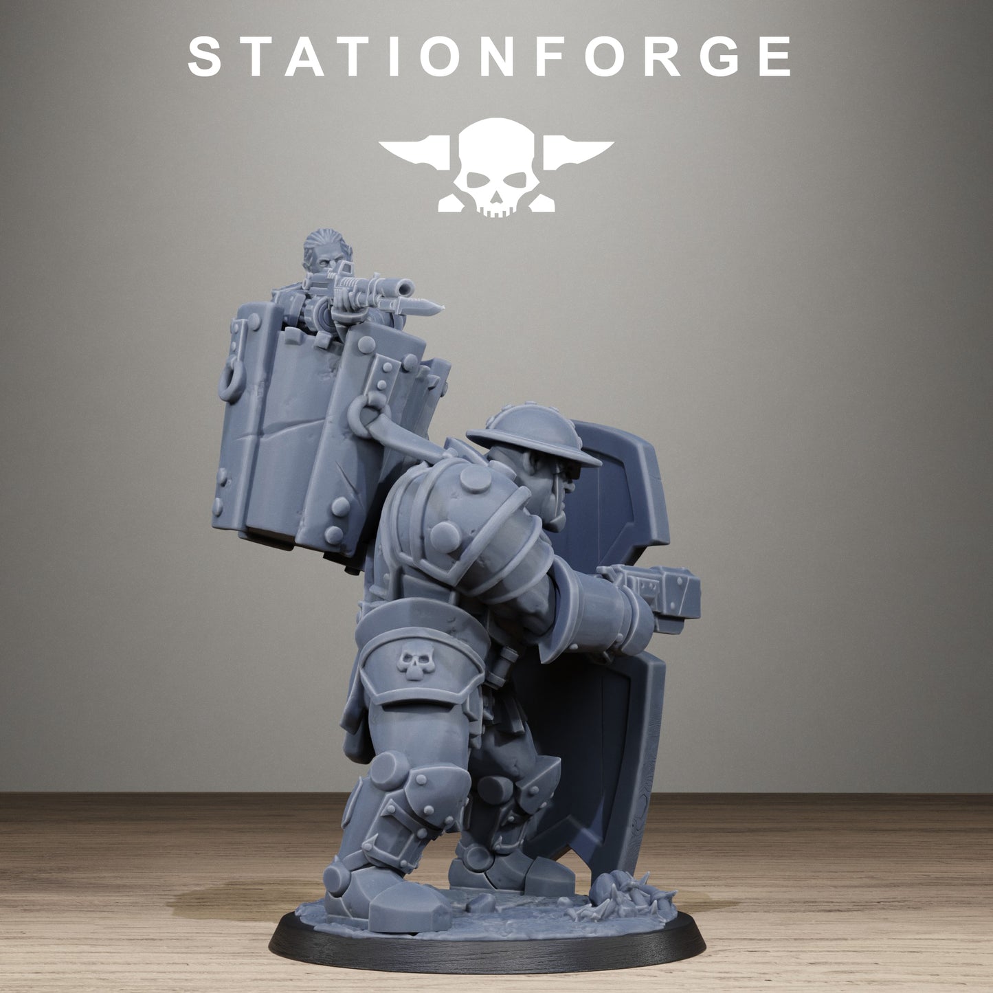 3D Printed Royal Guard Shield Bearer by StationForge Miniatures