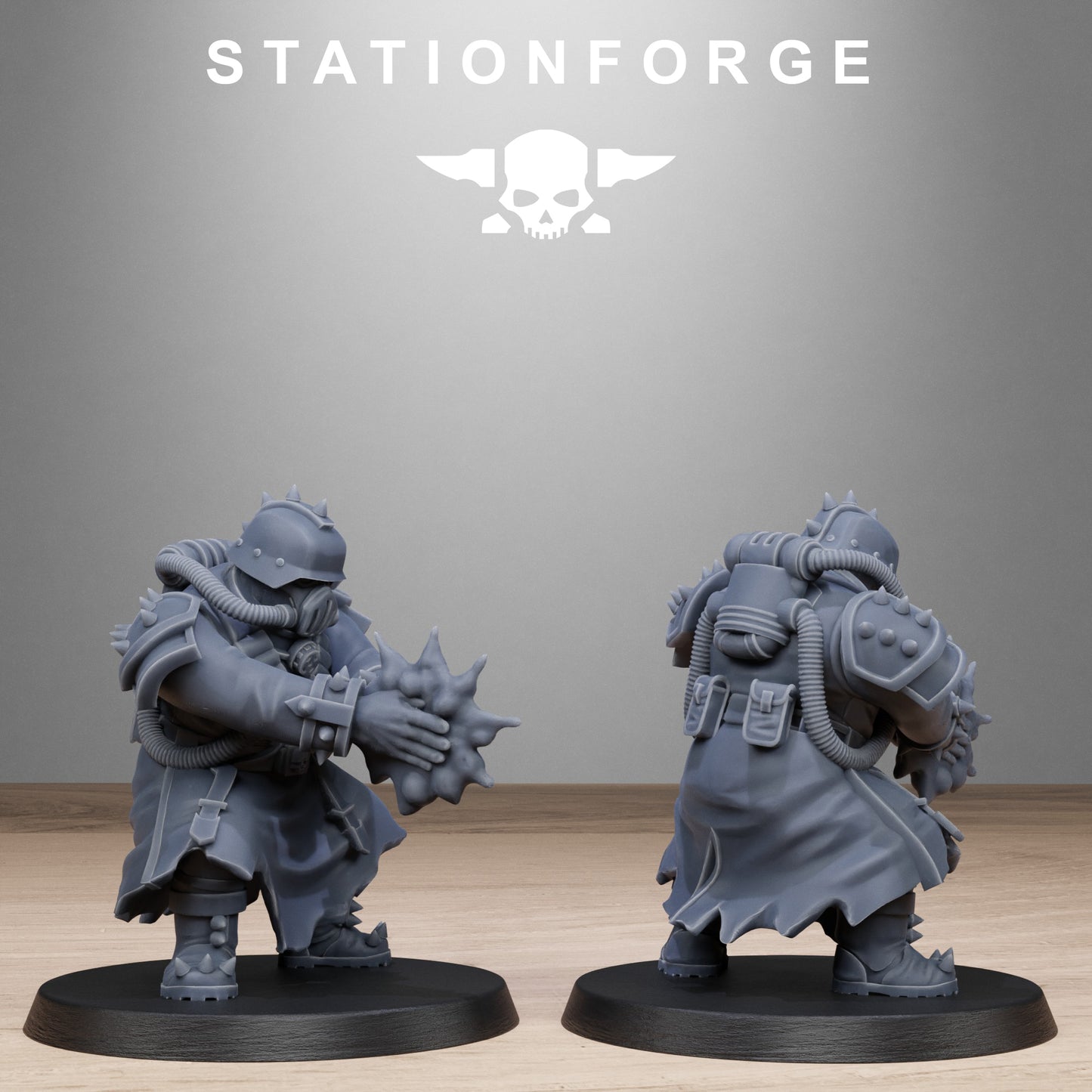 3D Printed Corrupted Guard Filthcrew Mutants by StationForge Miniatures