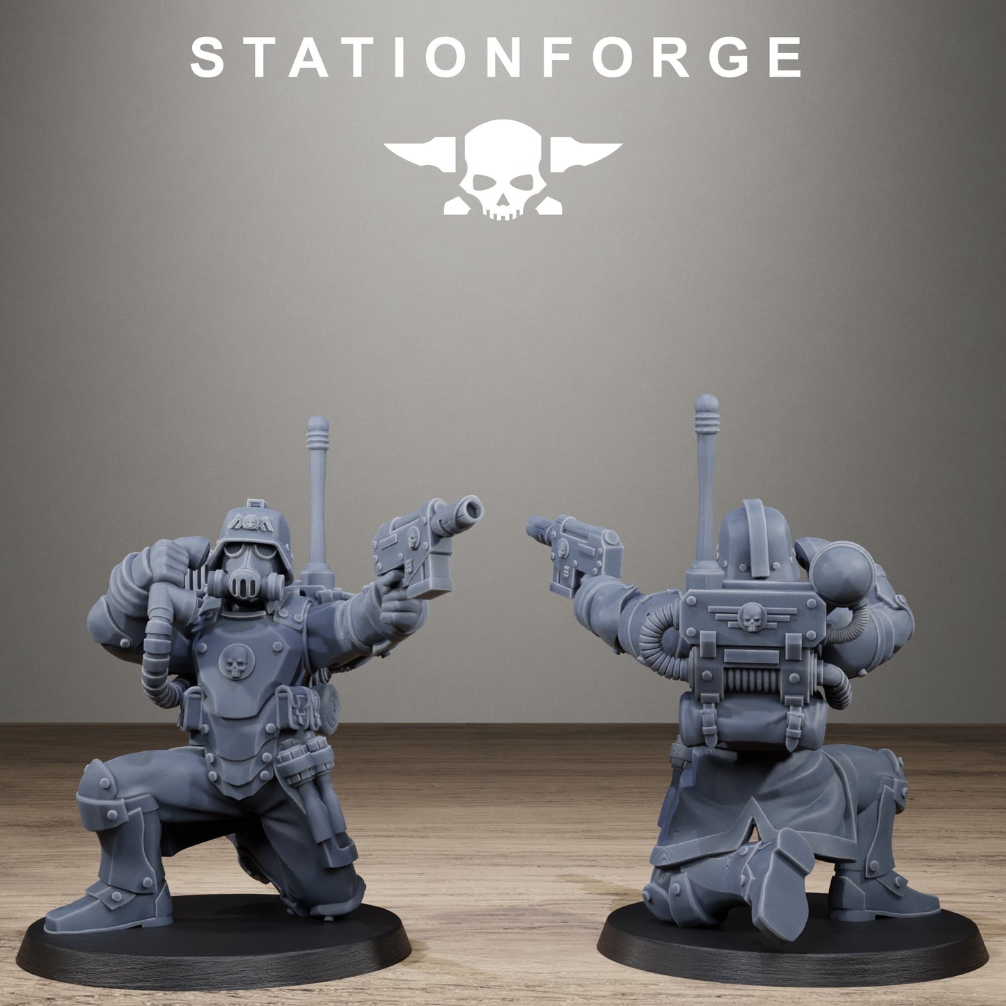 3D Printed GrimGuard Steelclads by StationForge Miniatures