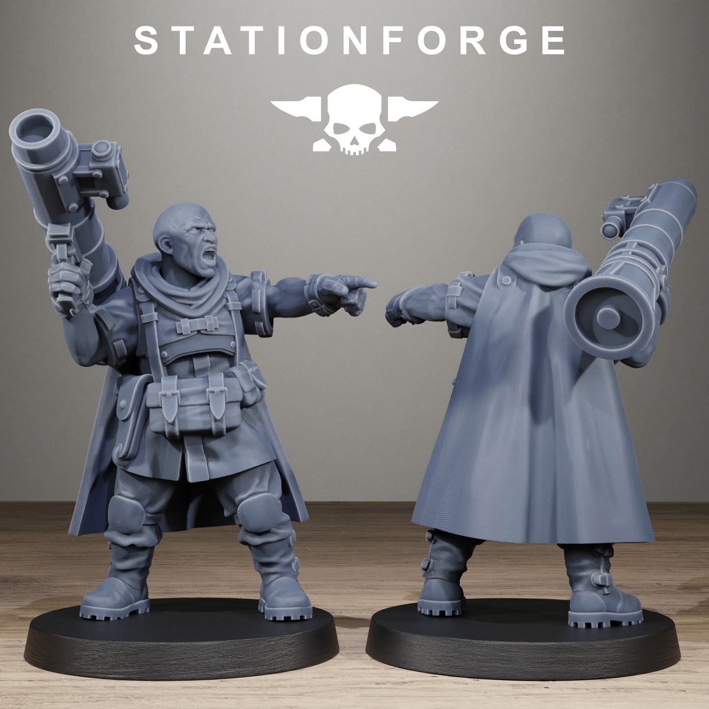 3D Printed FreeGuard Siege Infantry by StationForge Miniatures