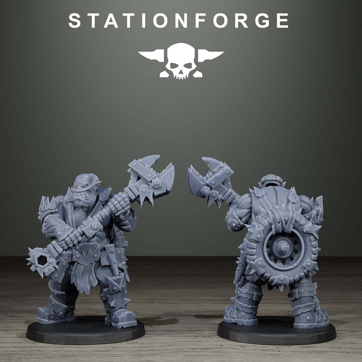 3D Printed Orkaz Scrappers by StationForge Miniatures