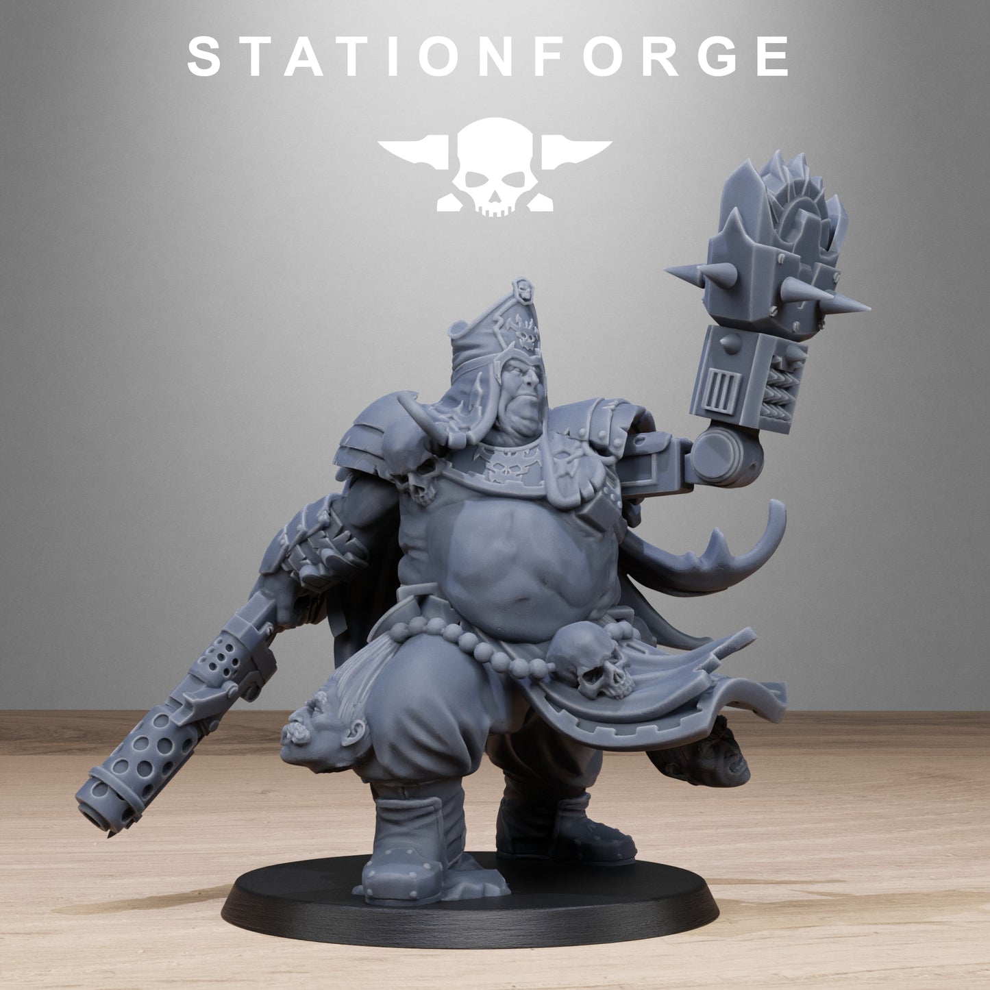 3D Printed Corrupted Guard Unholy Priest by StationForge Miniatures