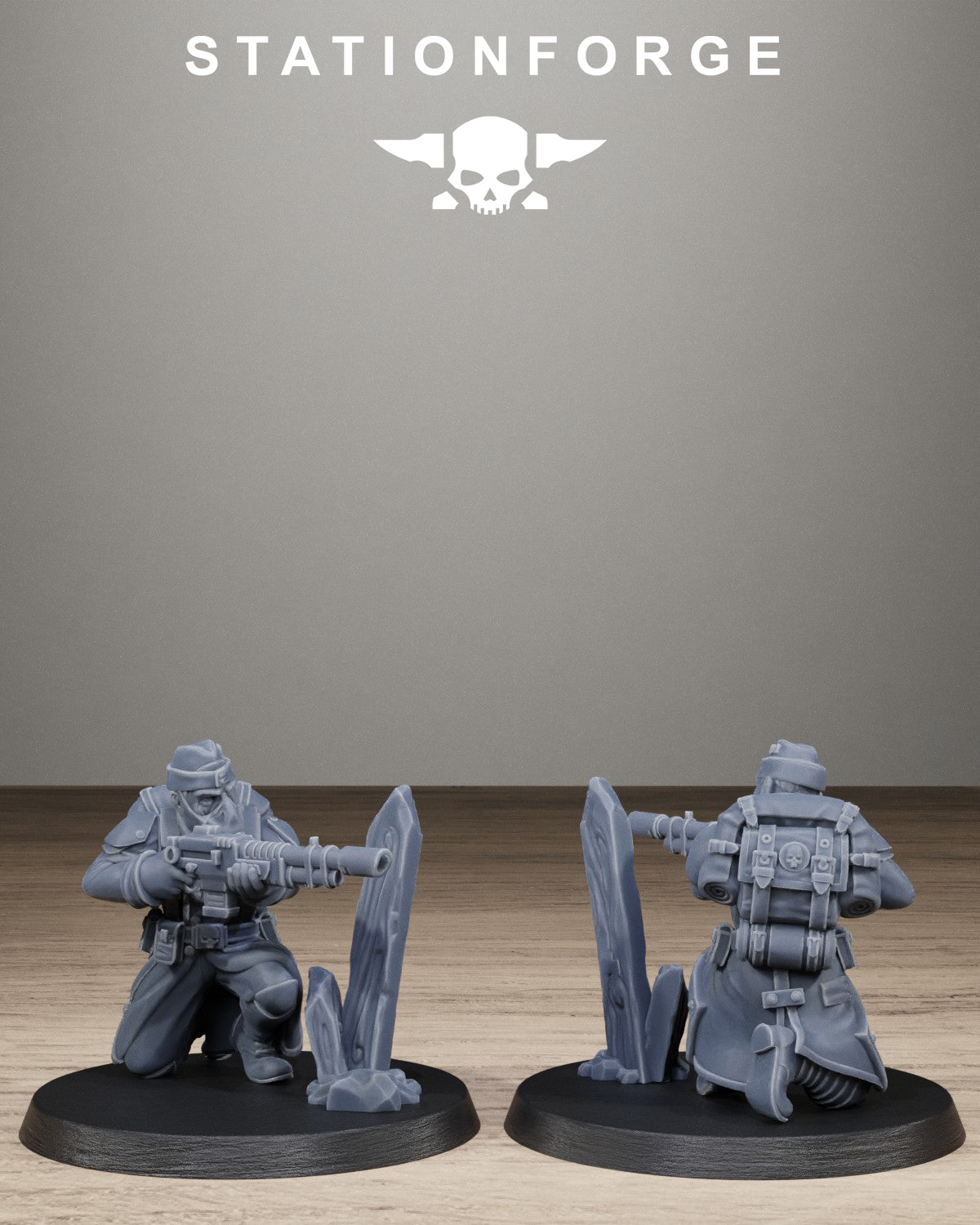 3D Printed GrimGuard Trench Raiders by StationForge Miniatures