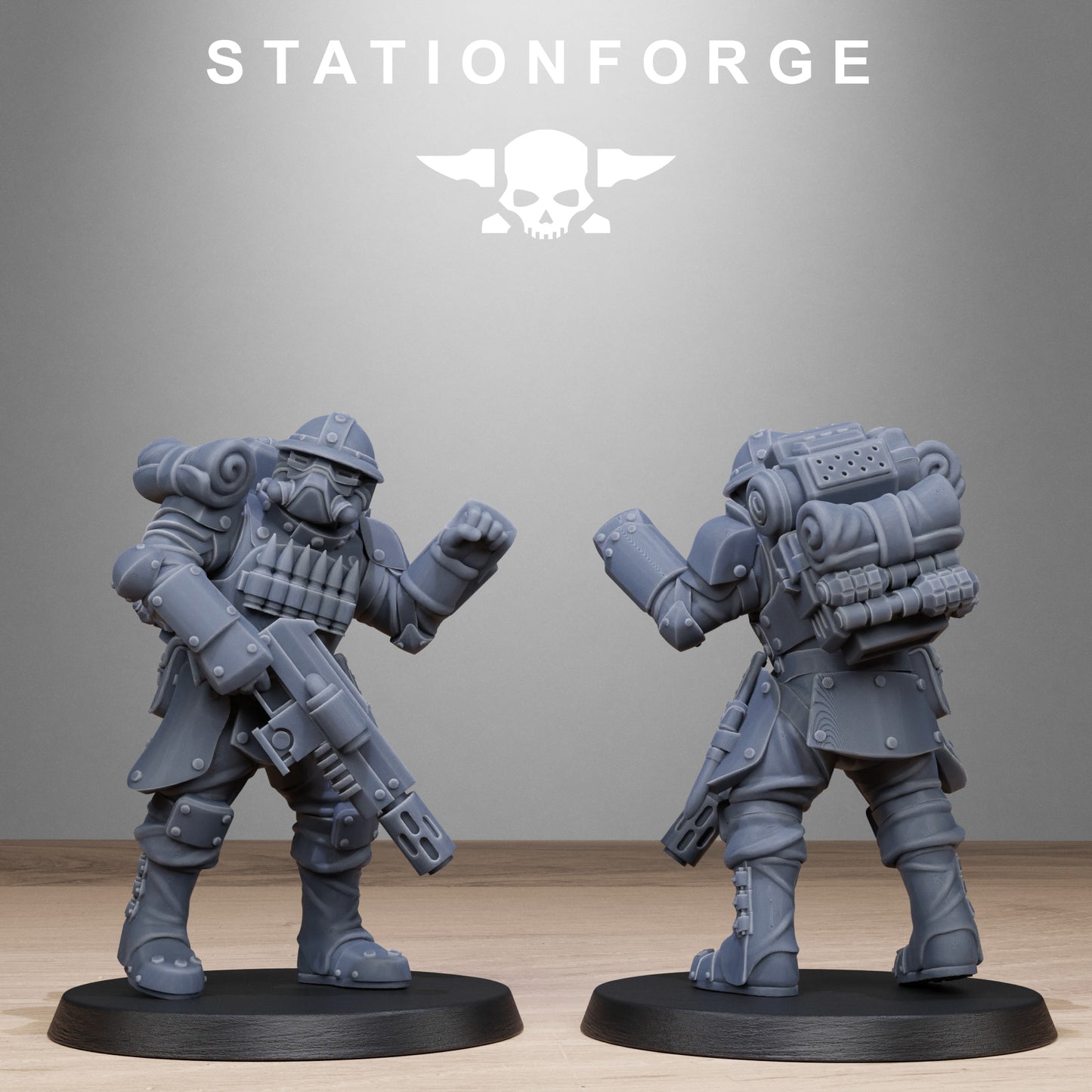 3D Printed GrimGuard Bastioners by StationForge Miniatures