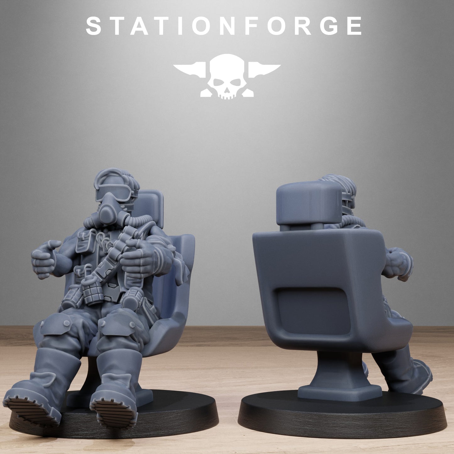 3D Printed Pilot Commanders by Stationforge Miniatures