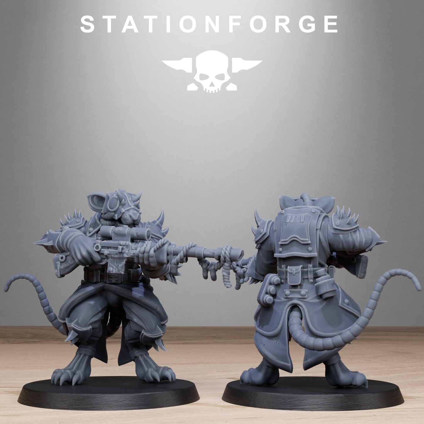 3D Printed Corrupted Guard Raticus by StationForge Miniatures