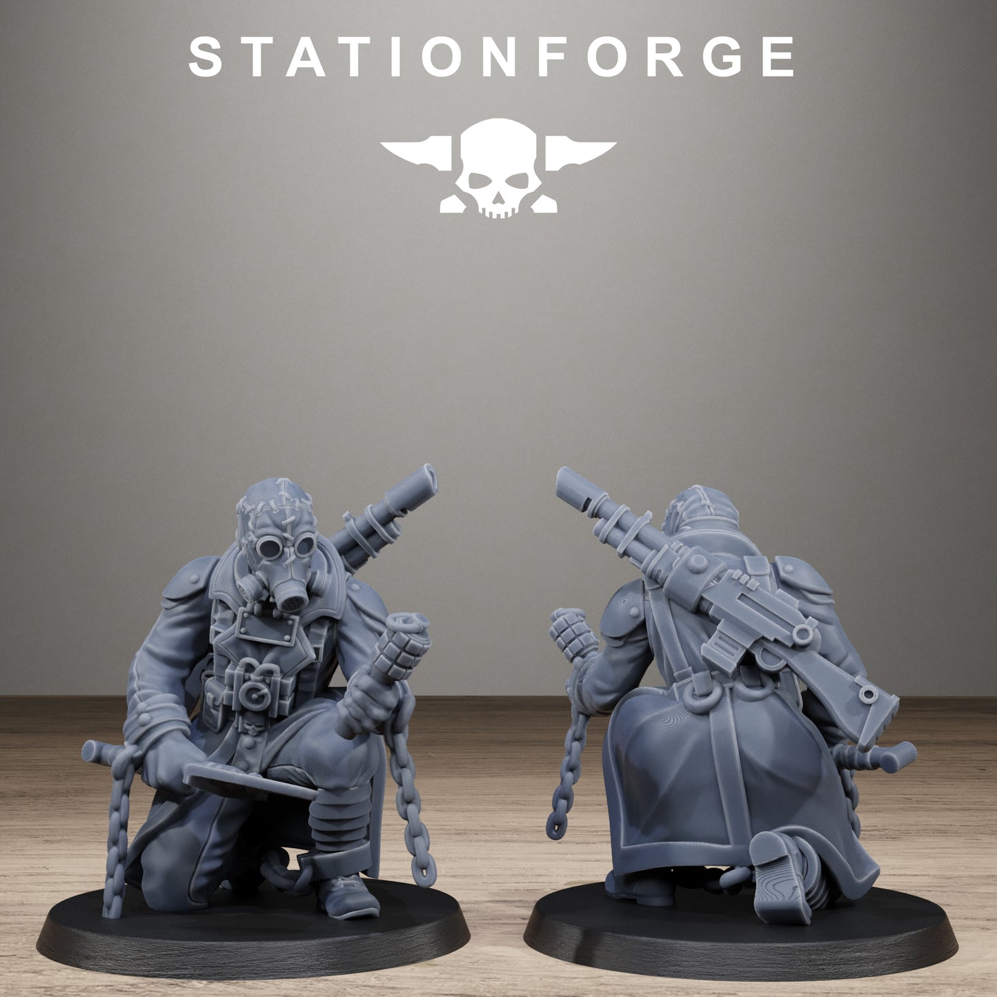 3D Printed GrimGuard Prisoners by StationForge Miniatures