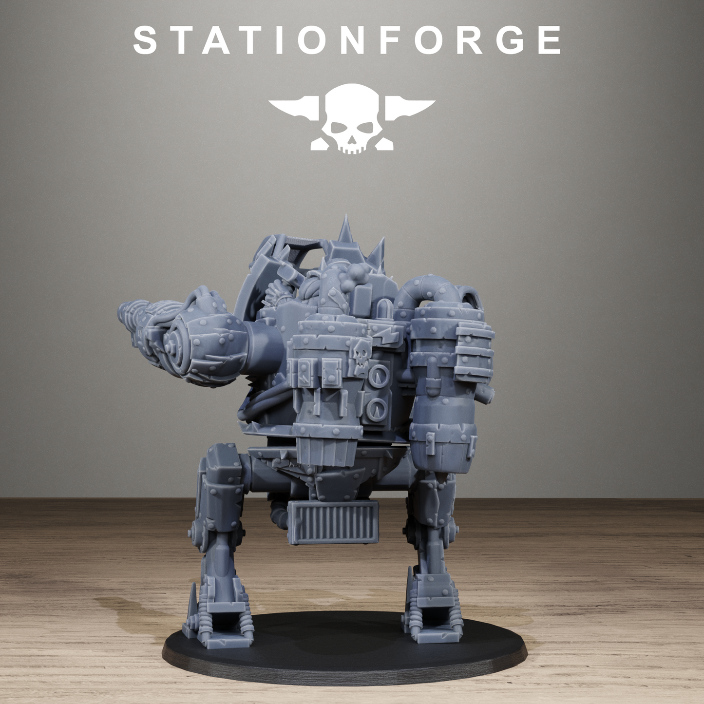 3D Printed Orkaz Chicken Walker by StationForge Miniatures